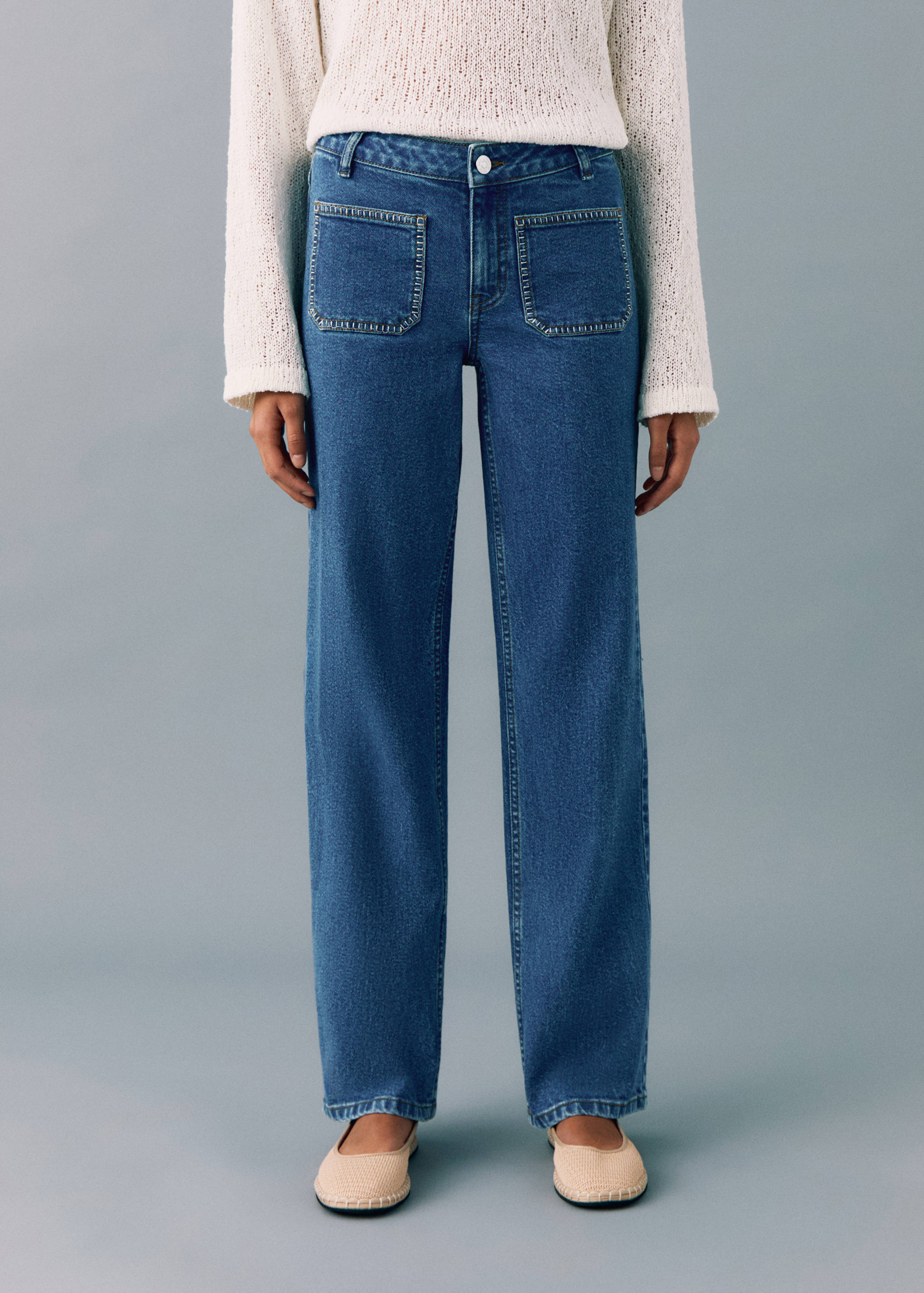 Straight fit jeans - Details of the article 3