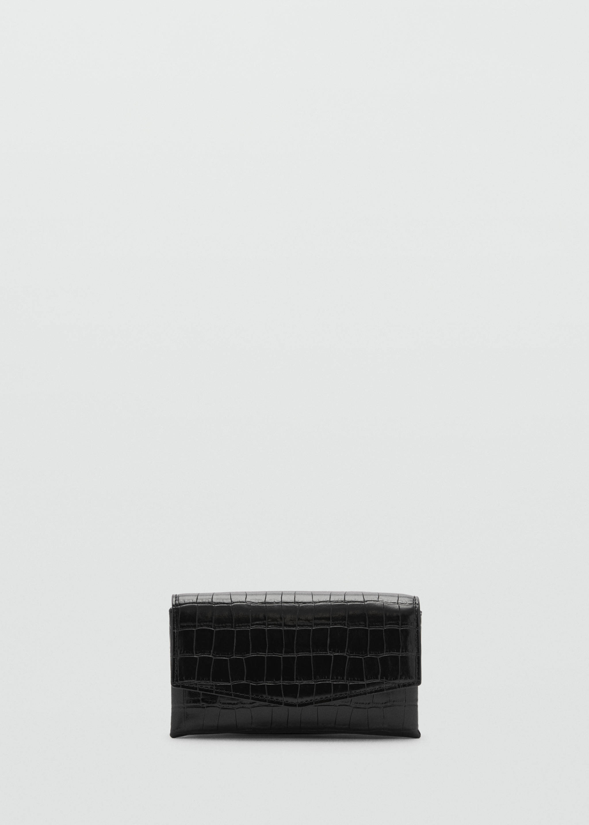 Croc-effect flap bag - Article without model