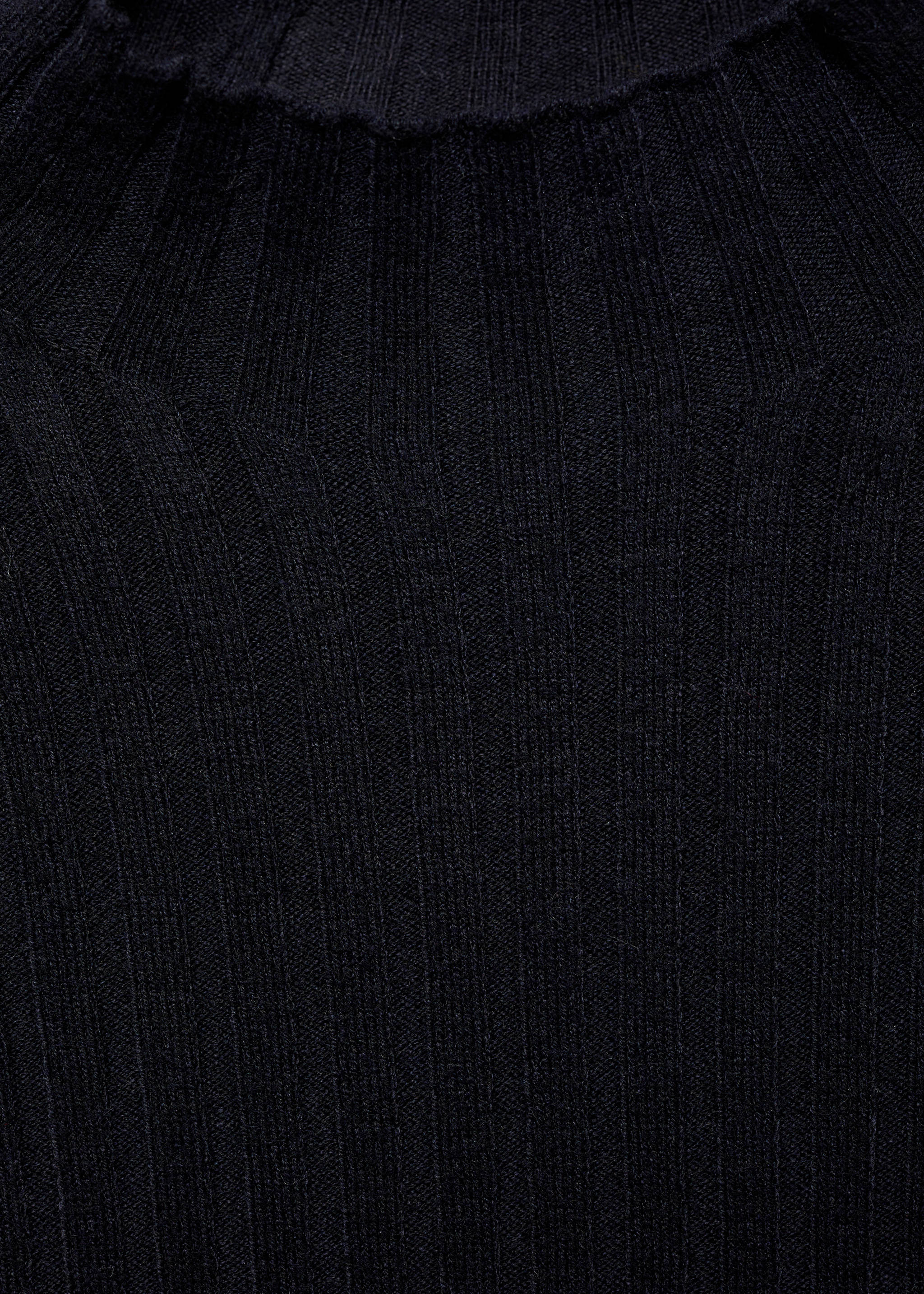 Ribbed sweater with perkins neck - Details of the article 8
