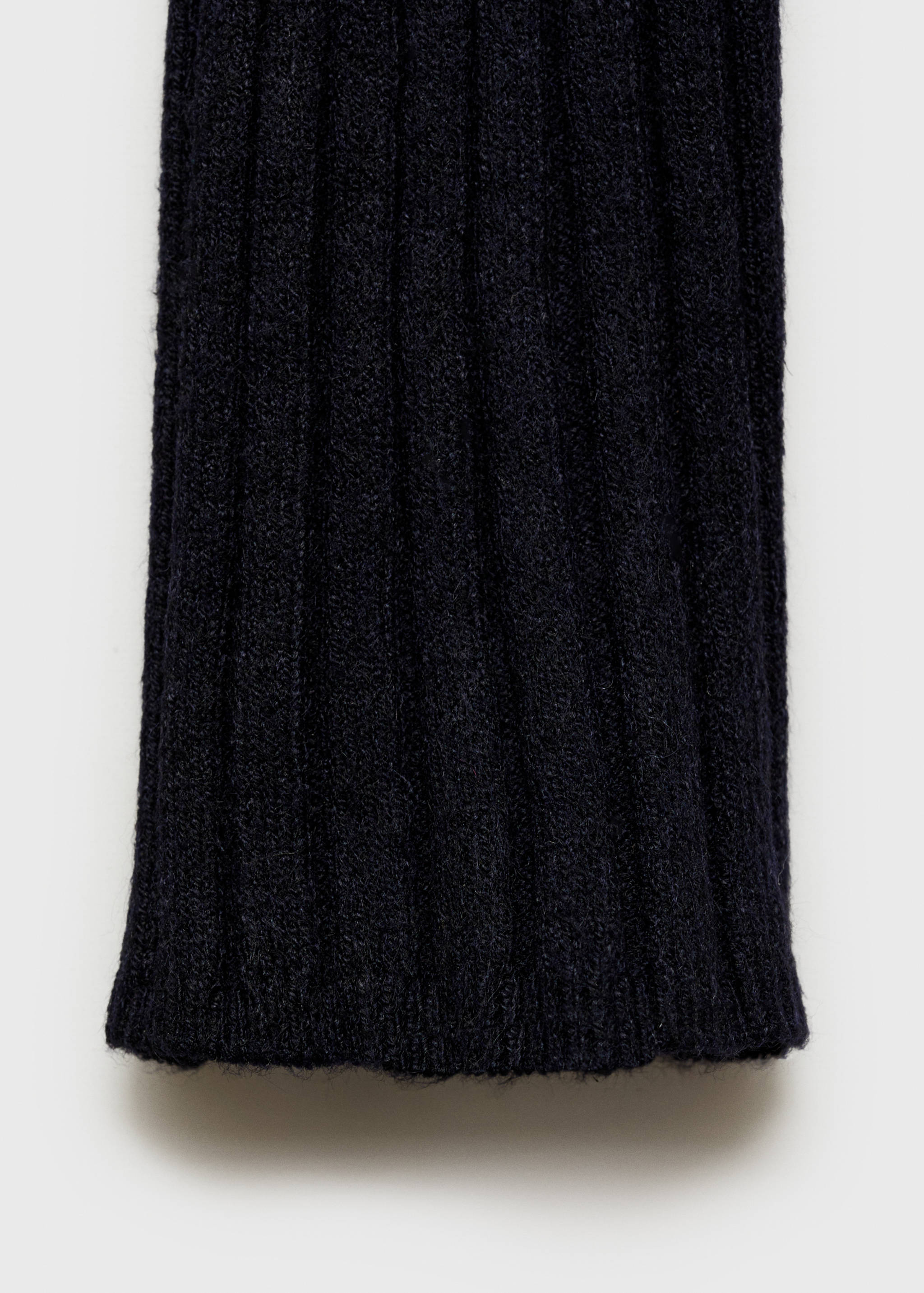 Ribbed sweater with perkins neck - Details of the article 0