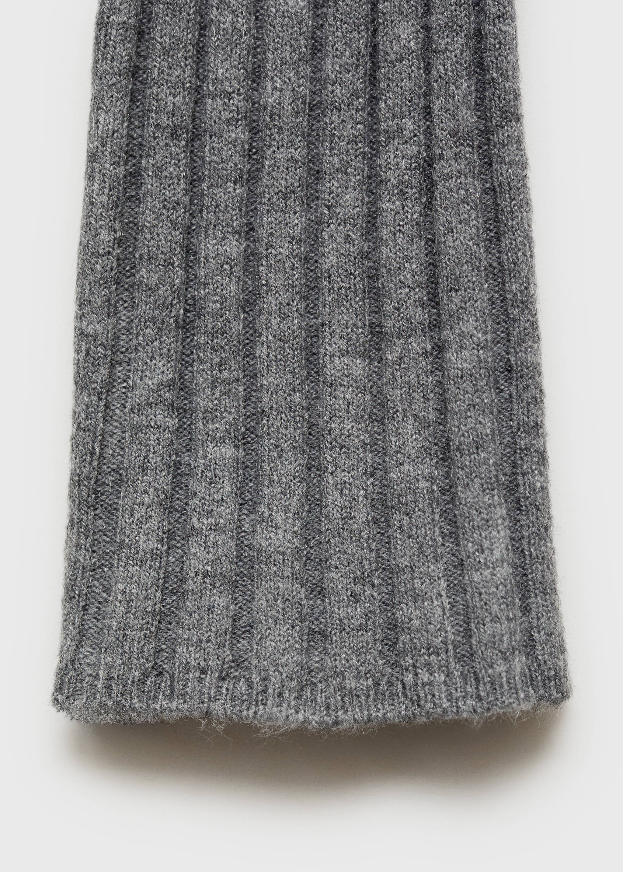 Ribbed sweater with perkins neck - Details of the article 0