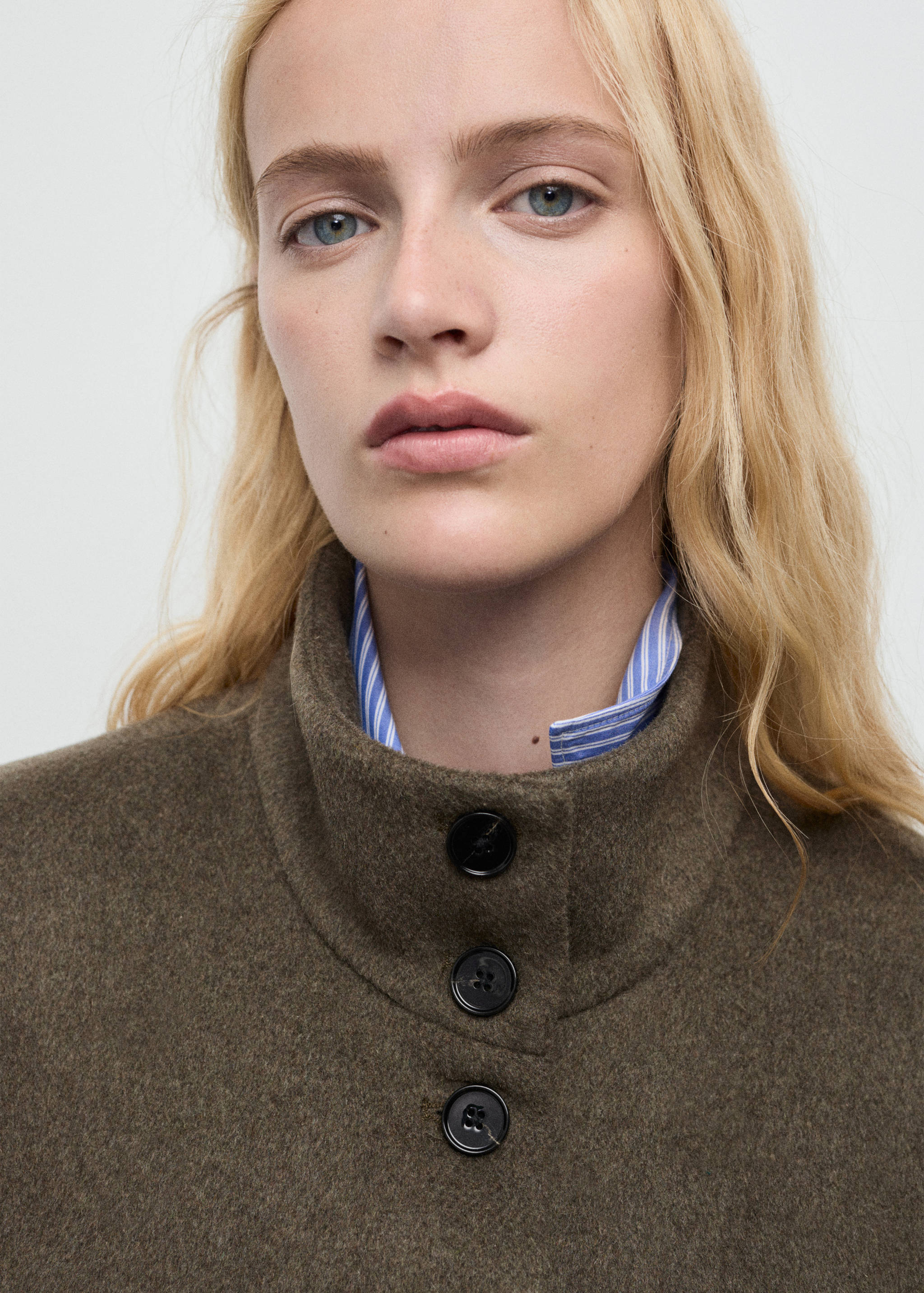 Veste laine mélangée poches - Détail de l'article 1