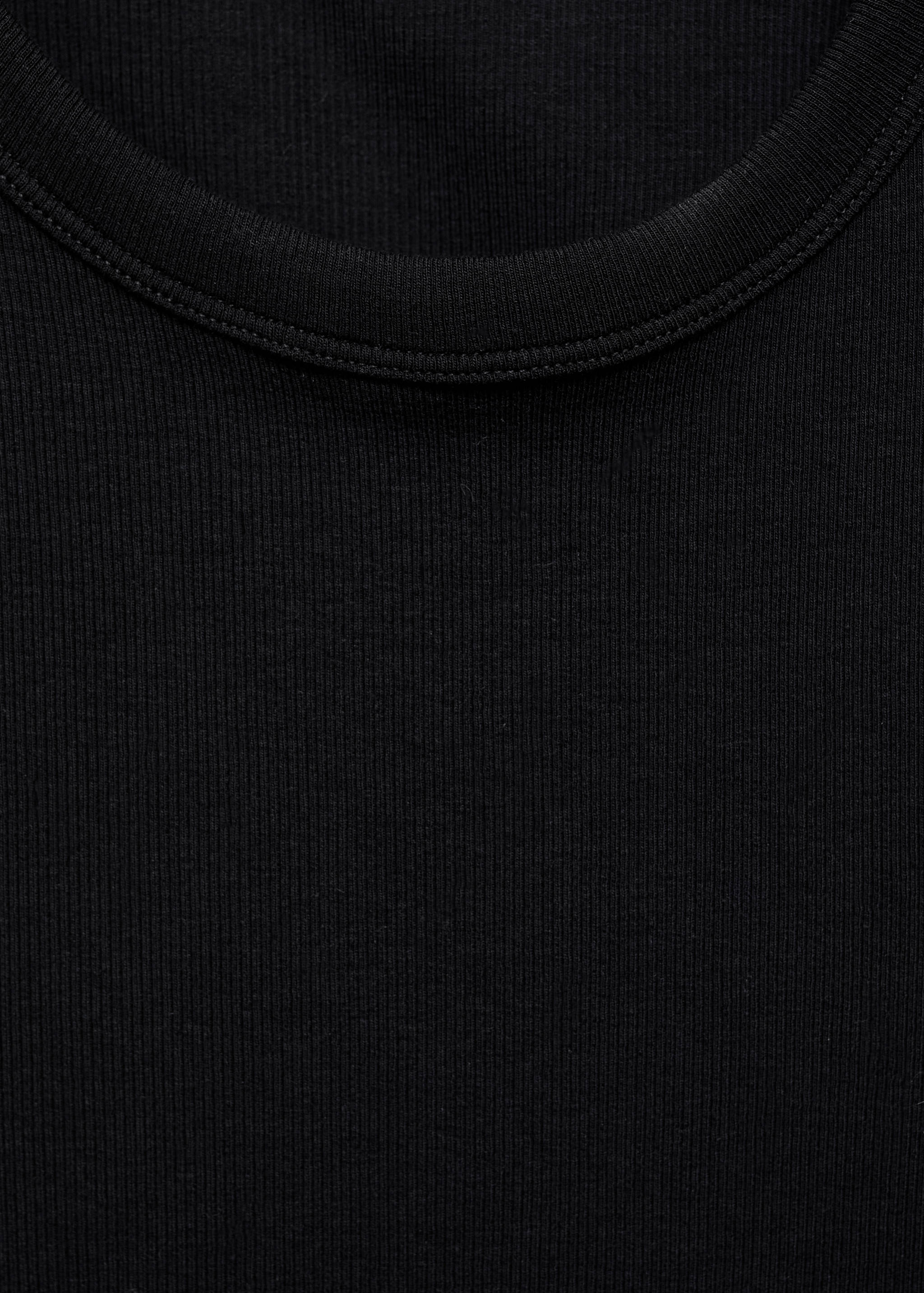 Ribbed cotton-blend top - Details of the article 8