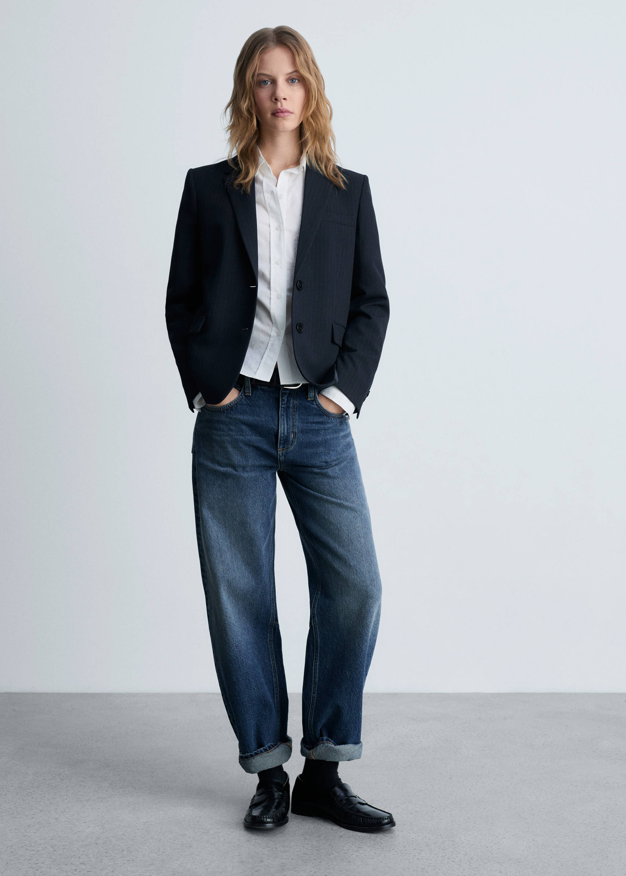 Blazer fato risca diplomática - Pormenor do artigo 2