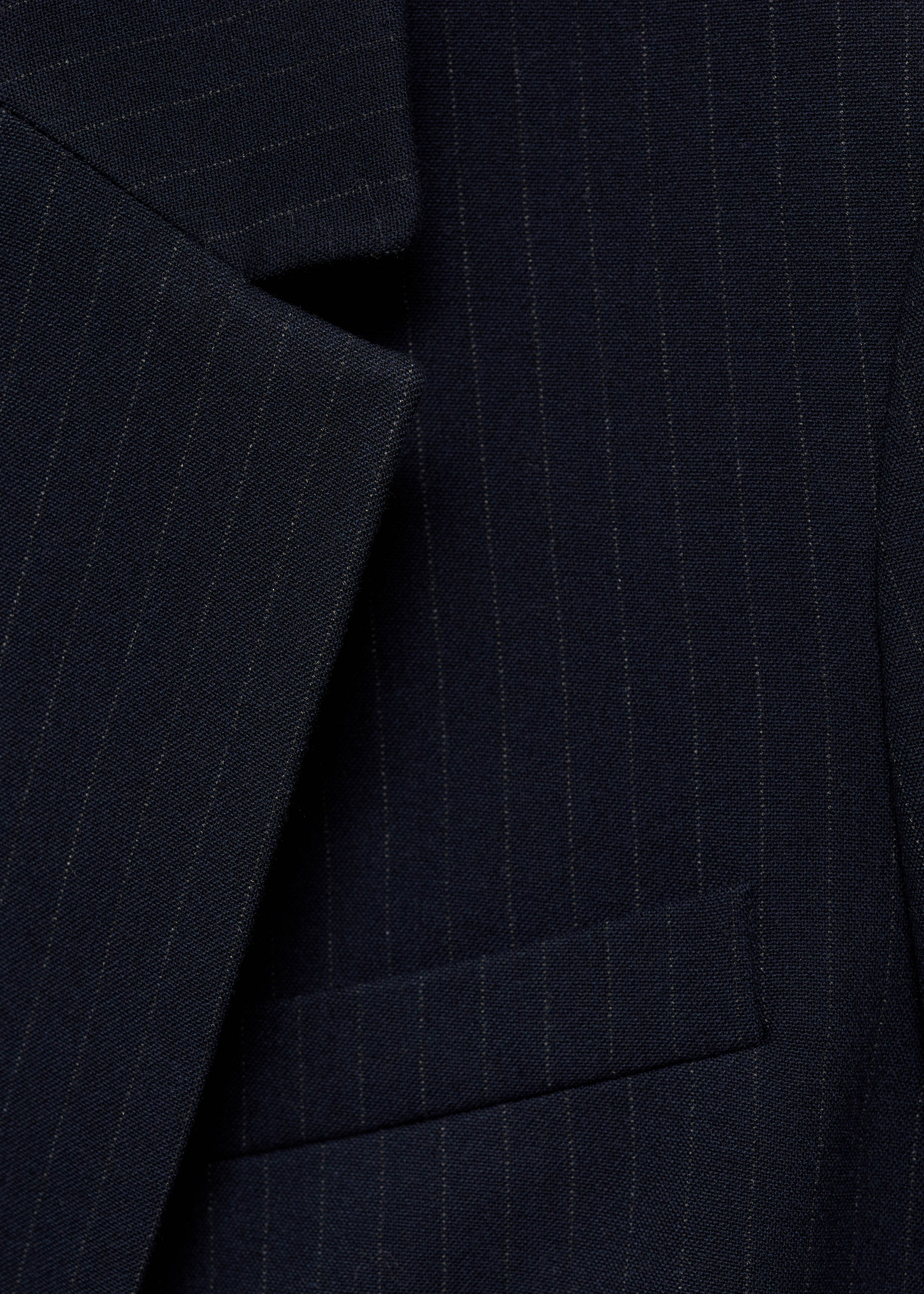 Blazer fato risca diplomática - Pormenor do artigo 8