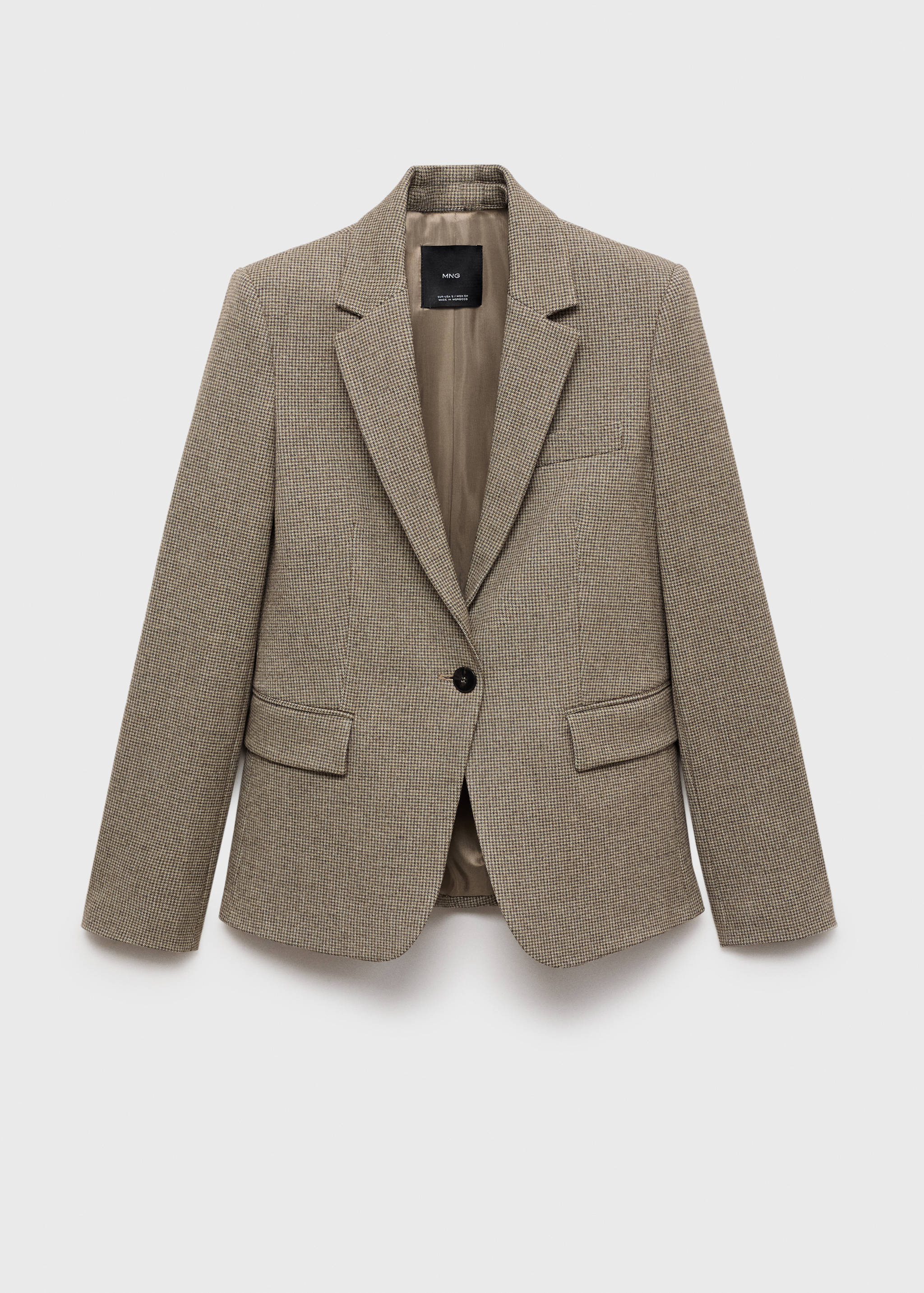 Micro-houndstooth tailored jacket - Article without model