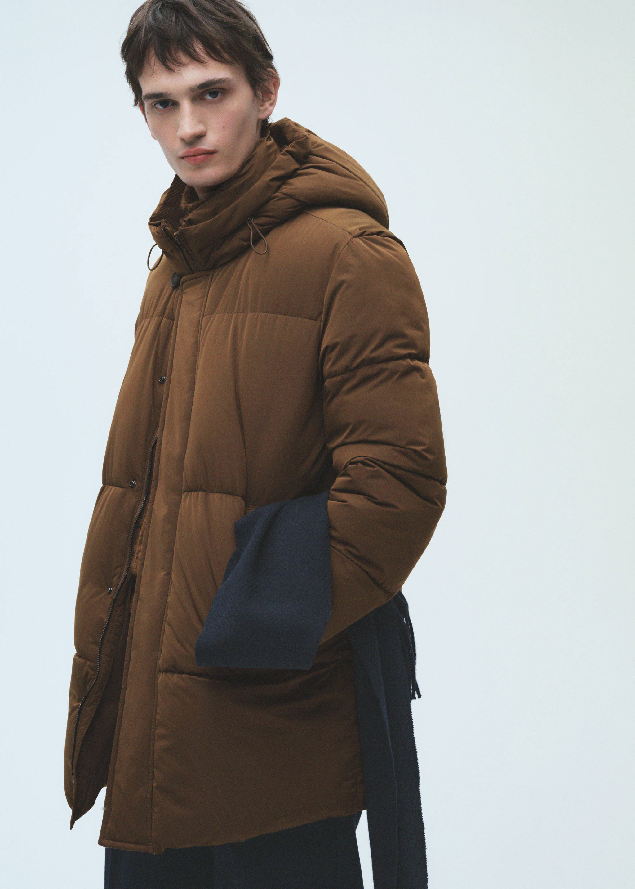 سترة مبطنة مقاومة للماء بغطاء رأس - تفاصيل المنتج 3