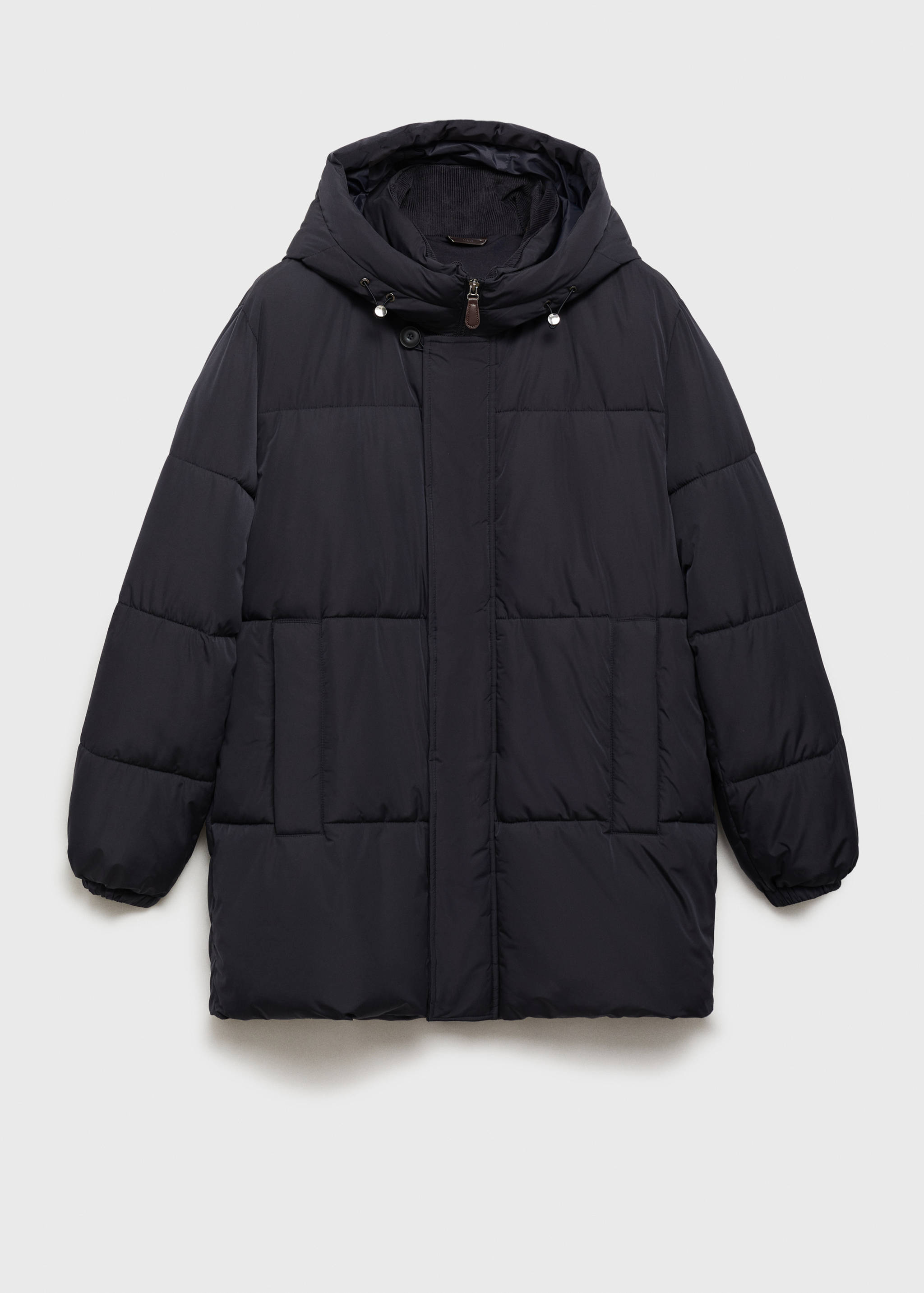 Water-repellent hood puffer coat - Article without model