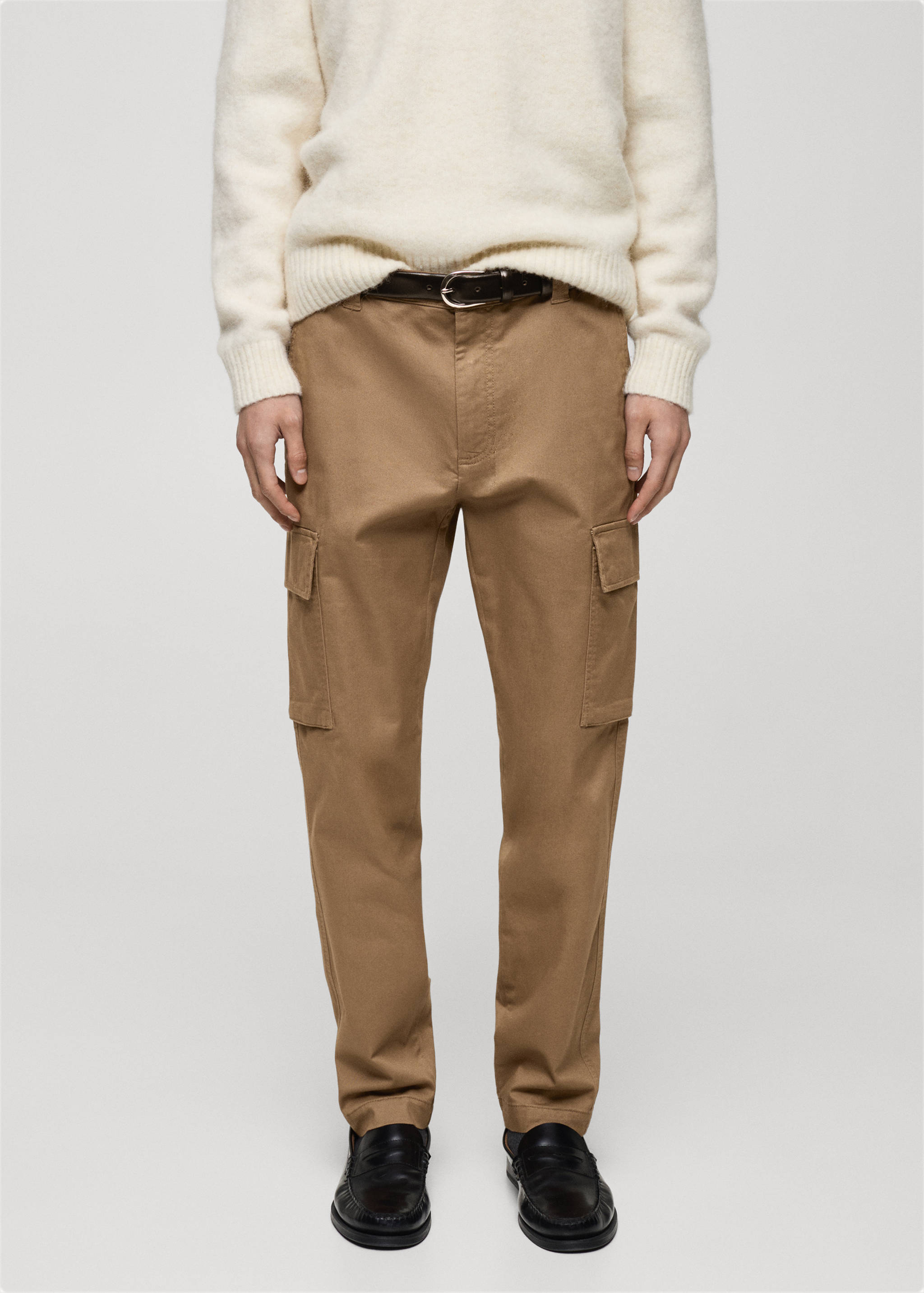 Pantalón cargo algodón regular fit - Plano medio