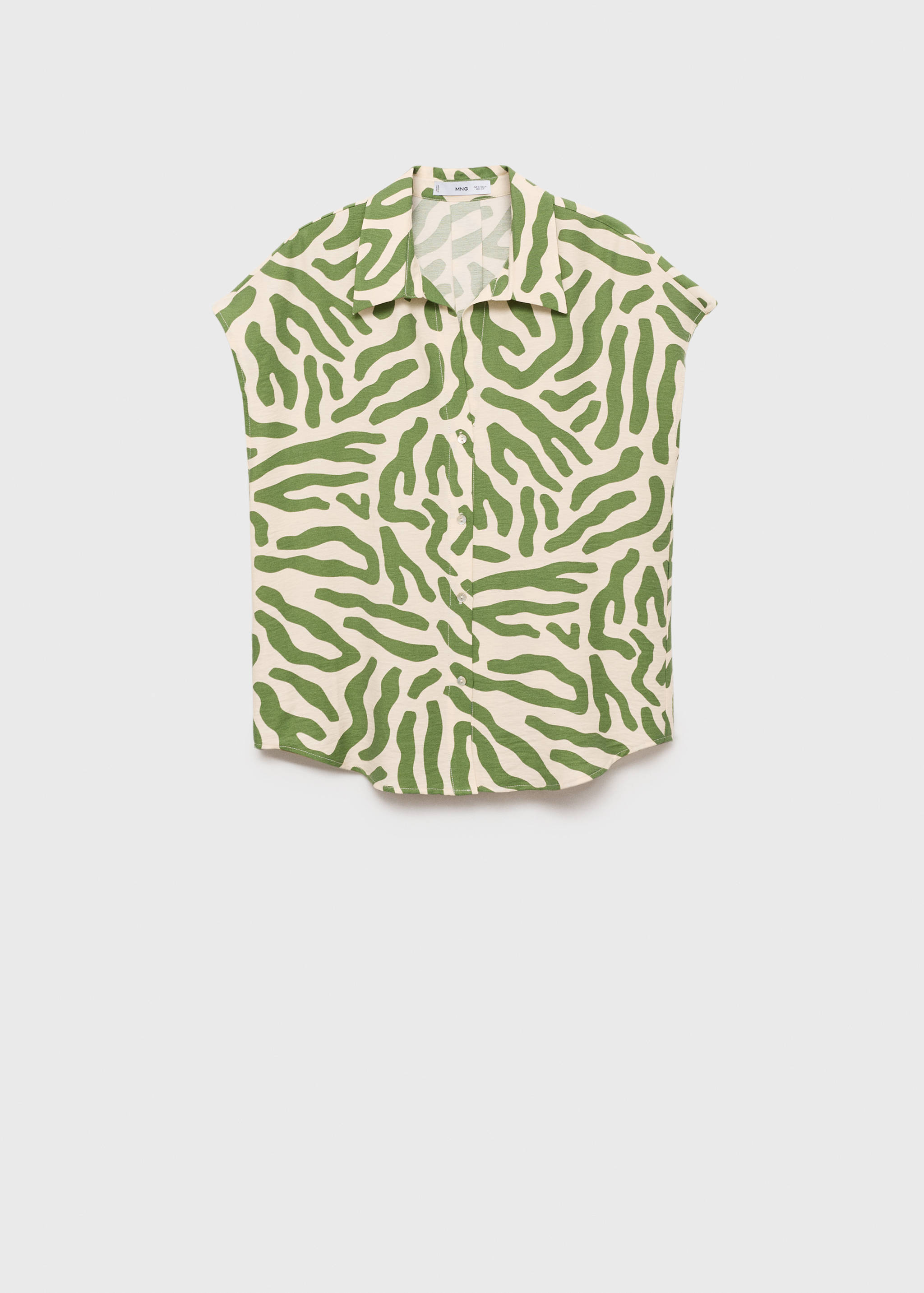 Sleeveless printed blouse - Article without model