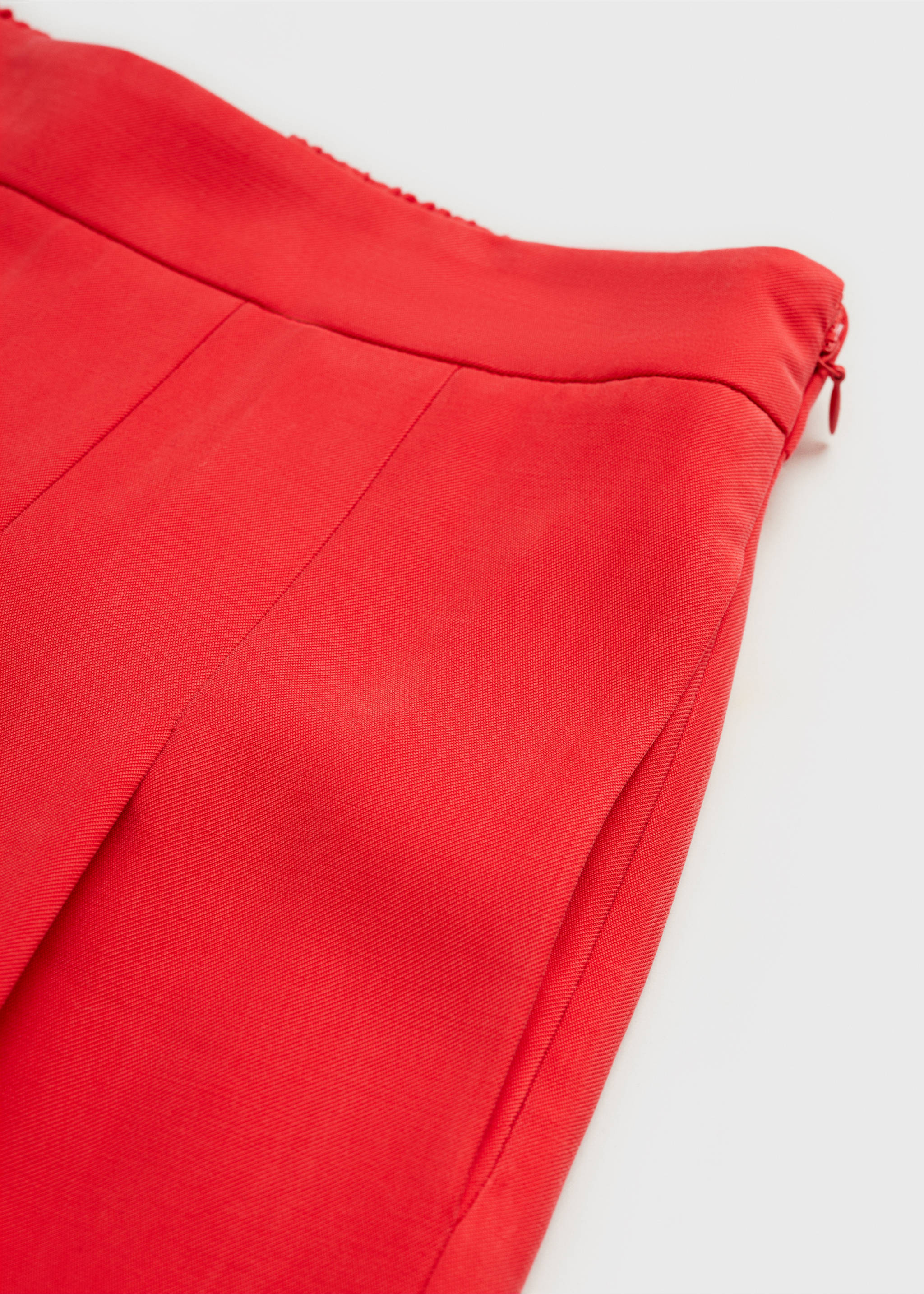 Pantalón wide leg tablas - Detalle del artículo 0, Rojo coral. Ref: 87040584-00.