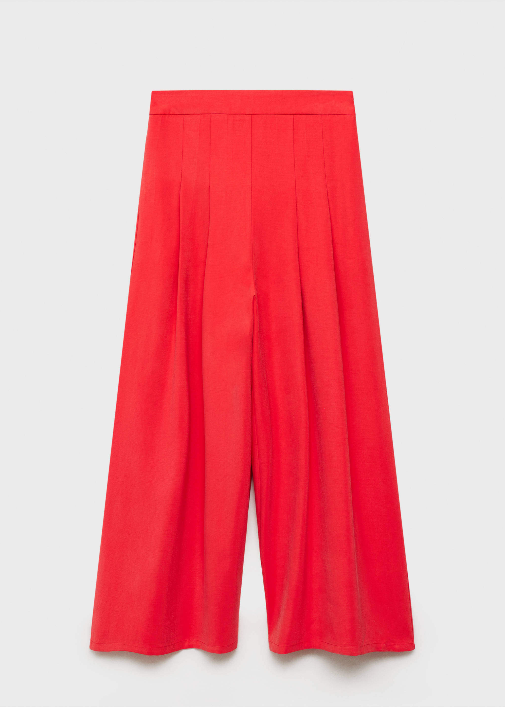 Pantalón wide leg tablas - Artículo sin modelo, Rojo coral. Ref: 87040584-00.