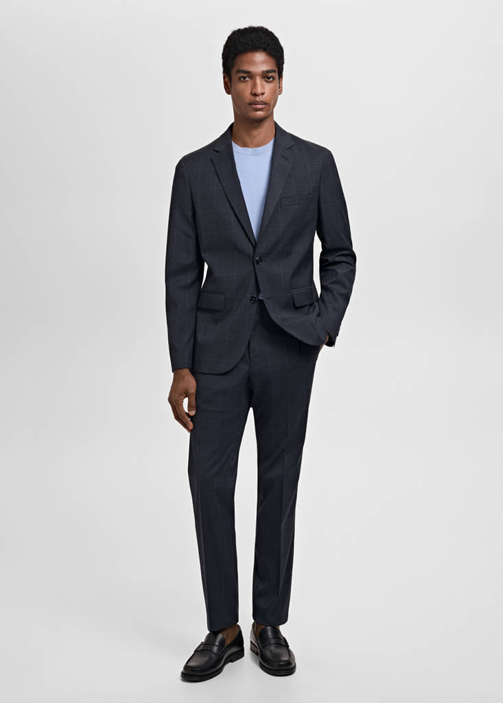 MANGO MAN - Veste costume París super slim-fit bleu marine foncé - 48