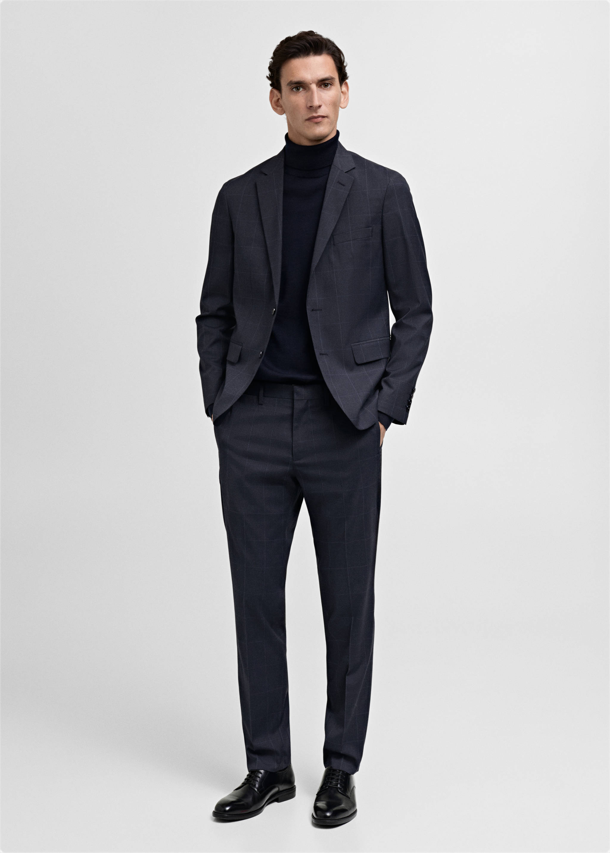 Super slim-fit suit jacket in stretch fabric - General plane