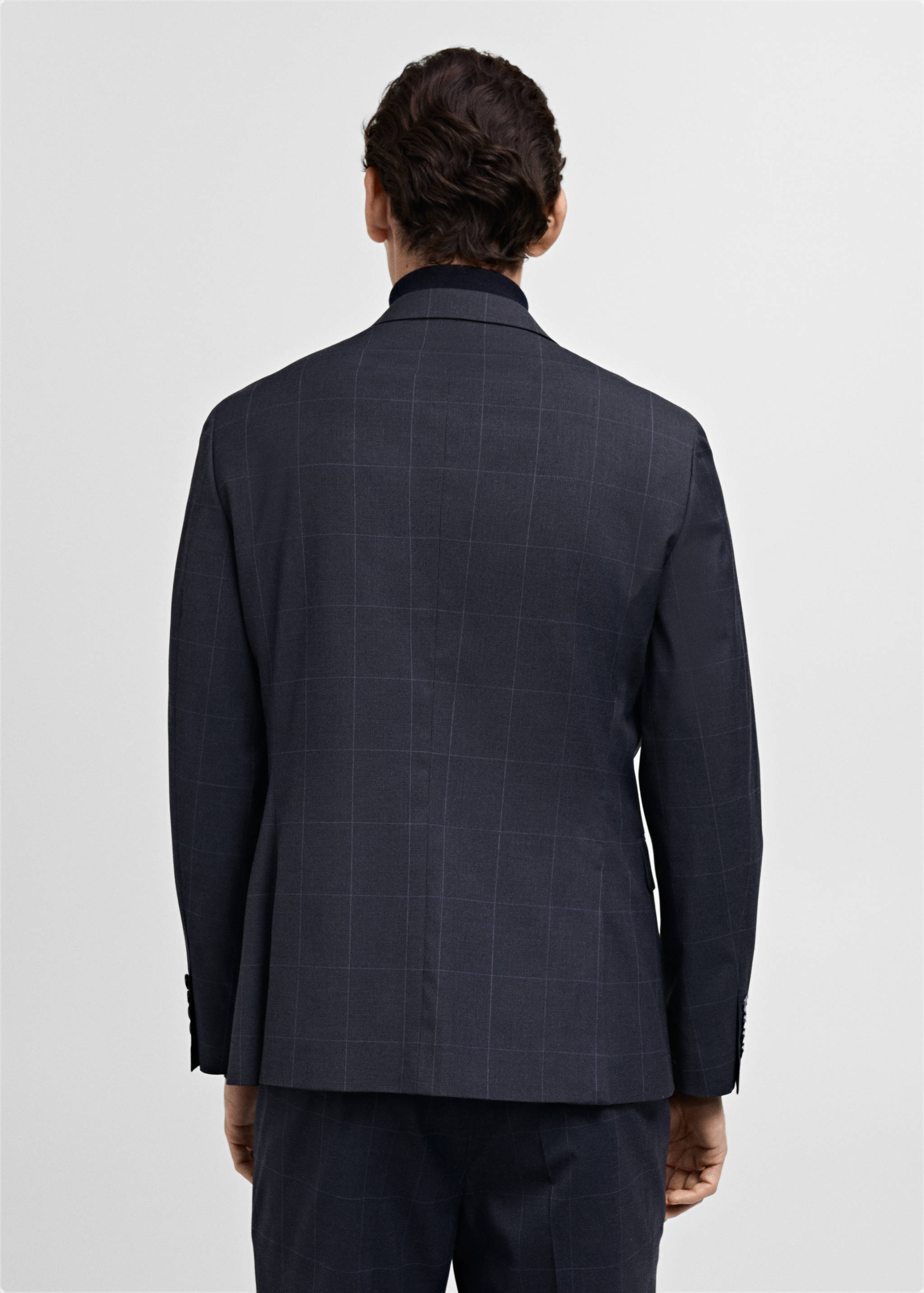 Super slim-fit suit jacket in stretch fabric - Reverse of the article