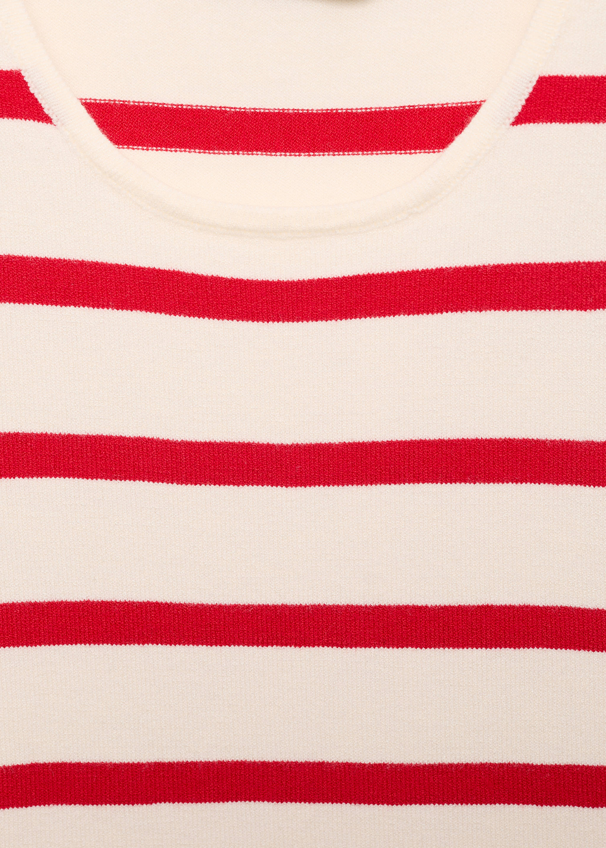 Striped knitted crop top - Details of the article 8