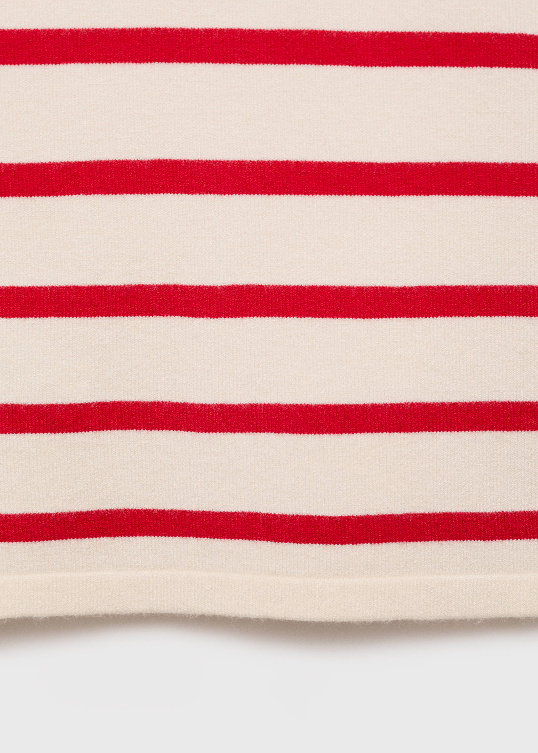 Striped knitted crop top - Details of the article 0