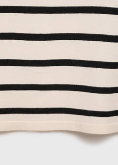 Striped knitted crop top — Black 8