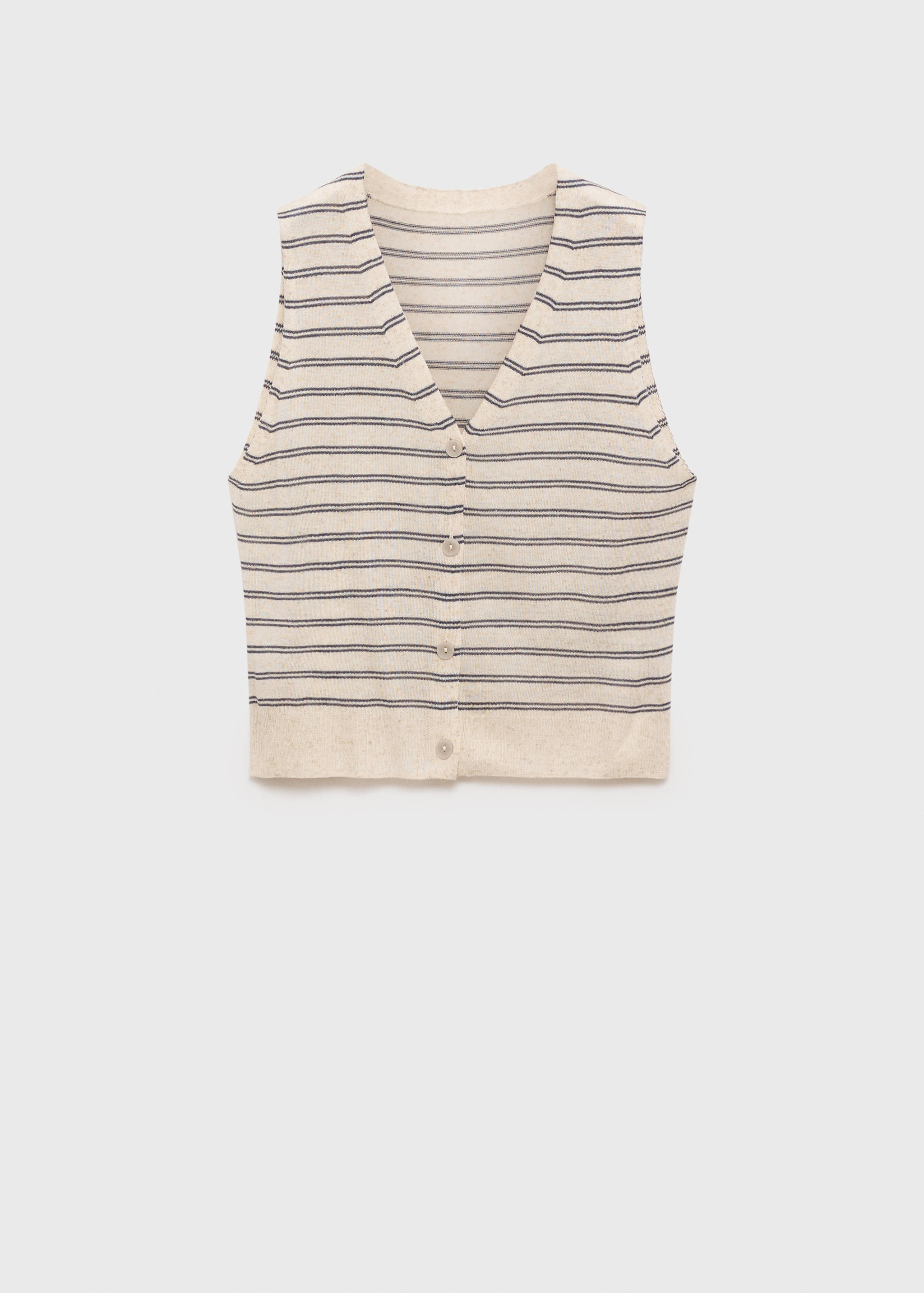 Knitted gilet with buttons - Article without model