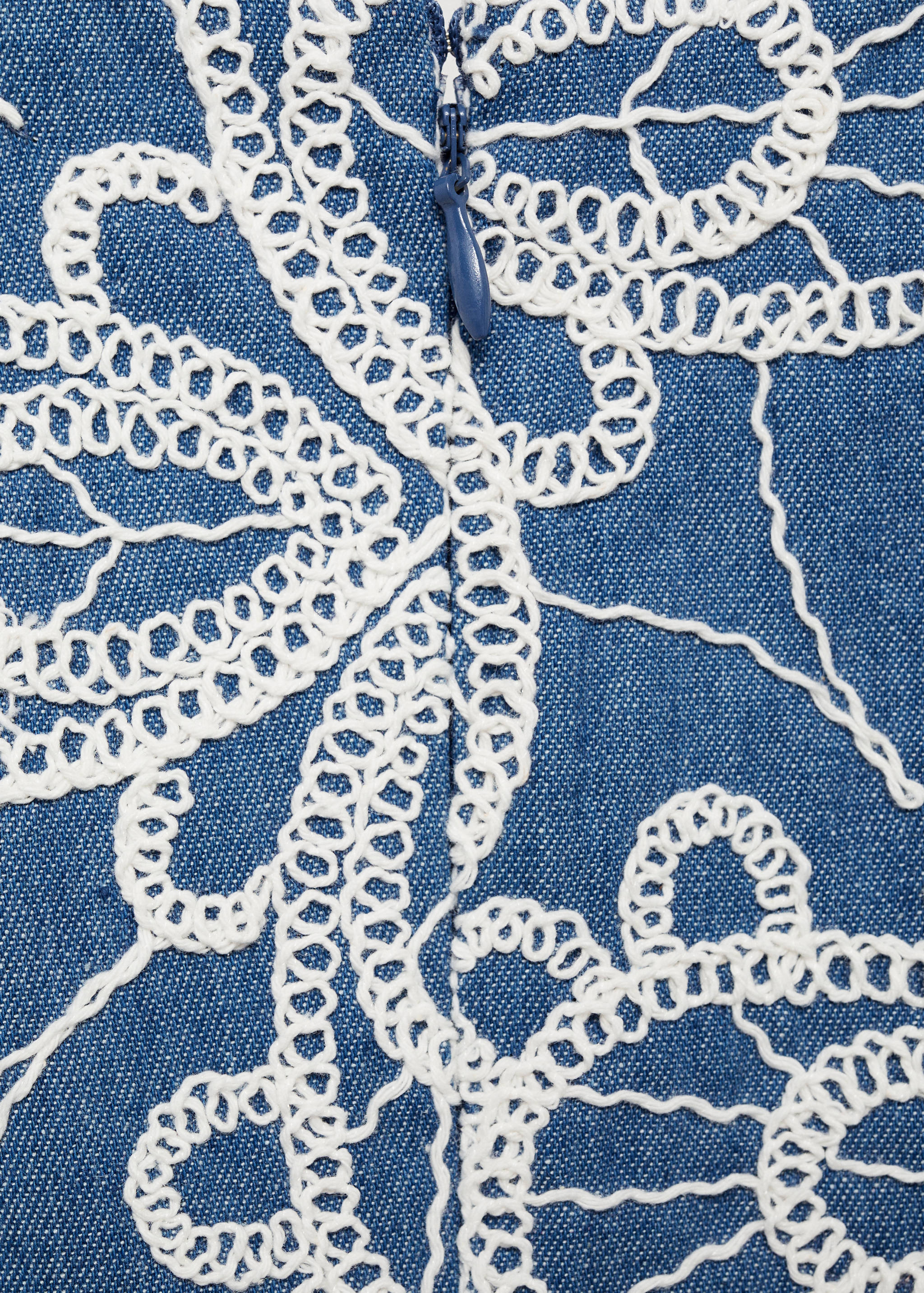 Robe volantée broderie florale - Détail de l'article 0