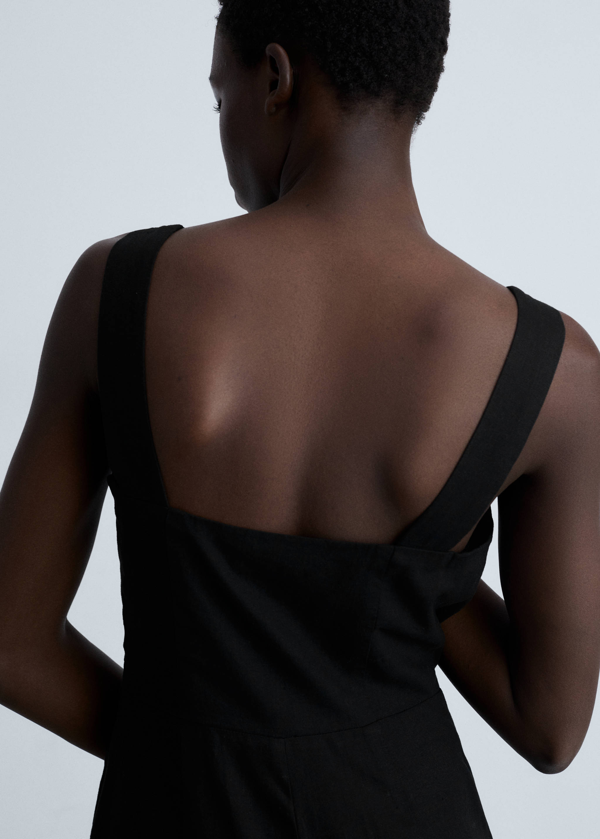 Straight-fit linen jumpsuit - Details of the article 6