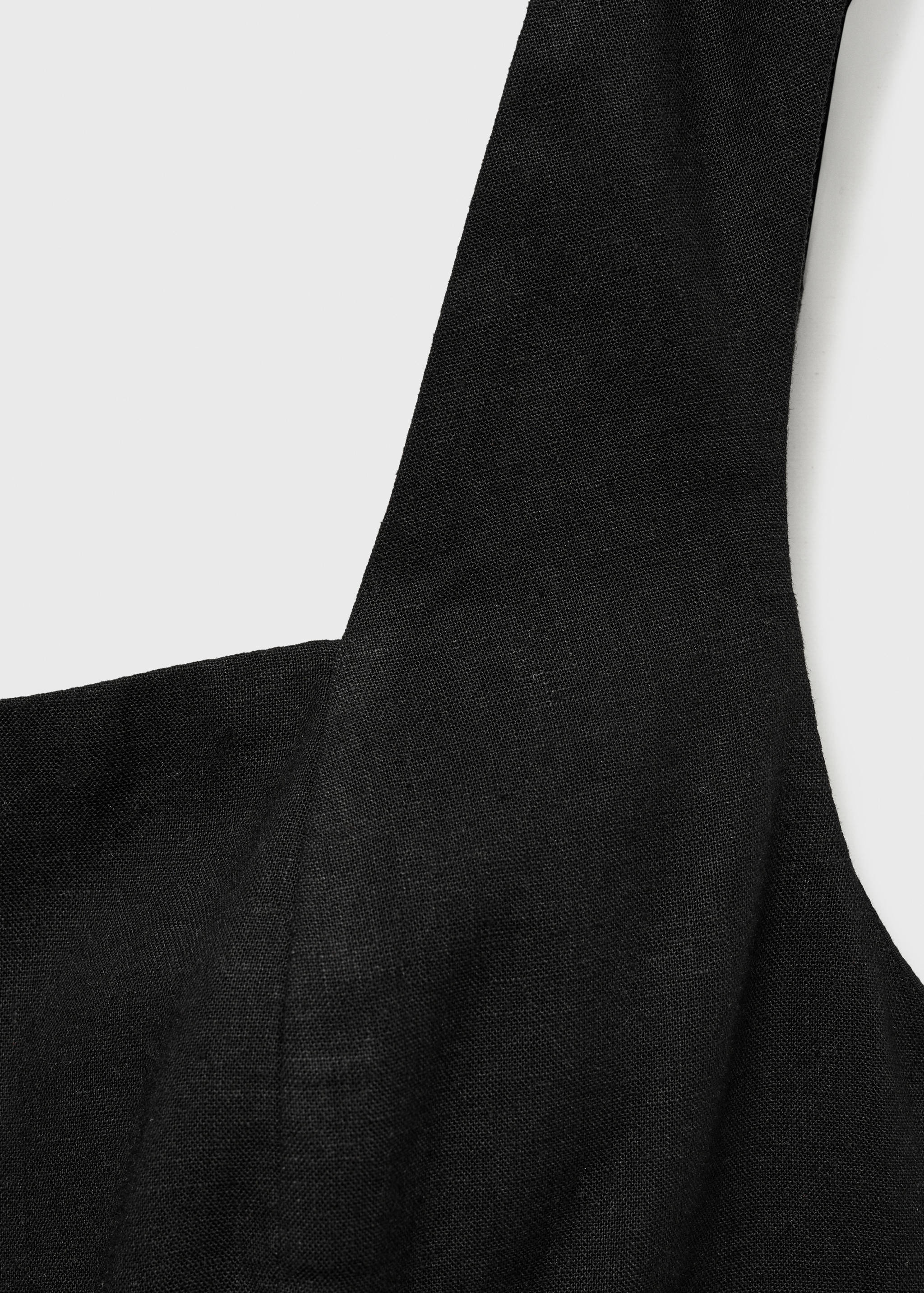 Straight-fit linen jumpsuit - Details of the article 8