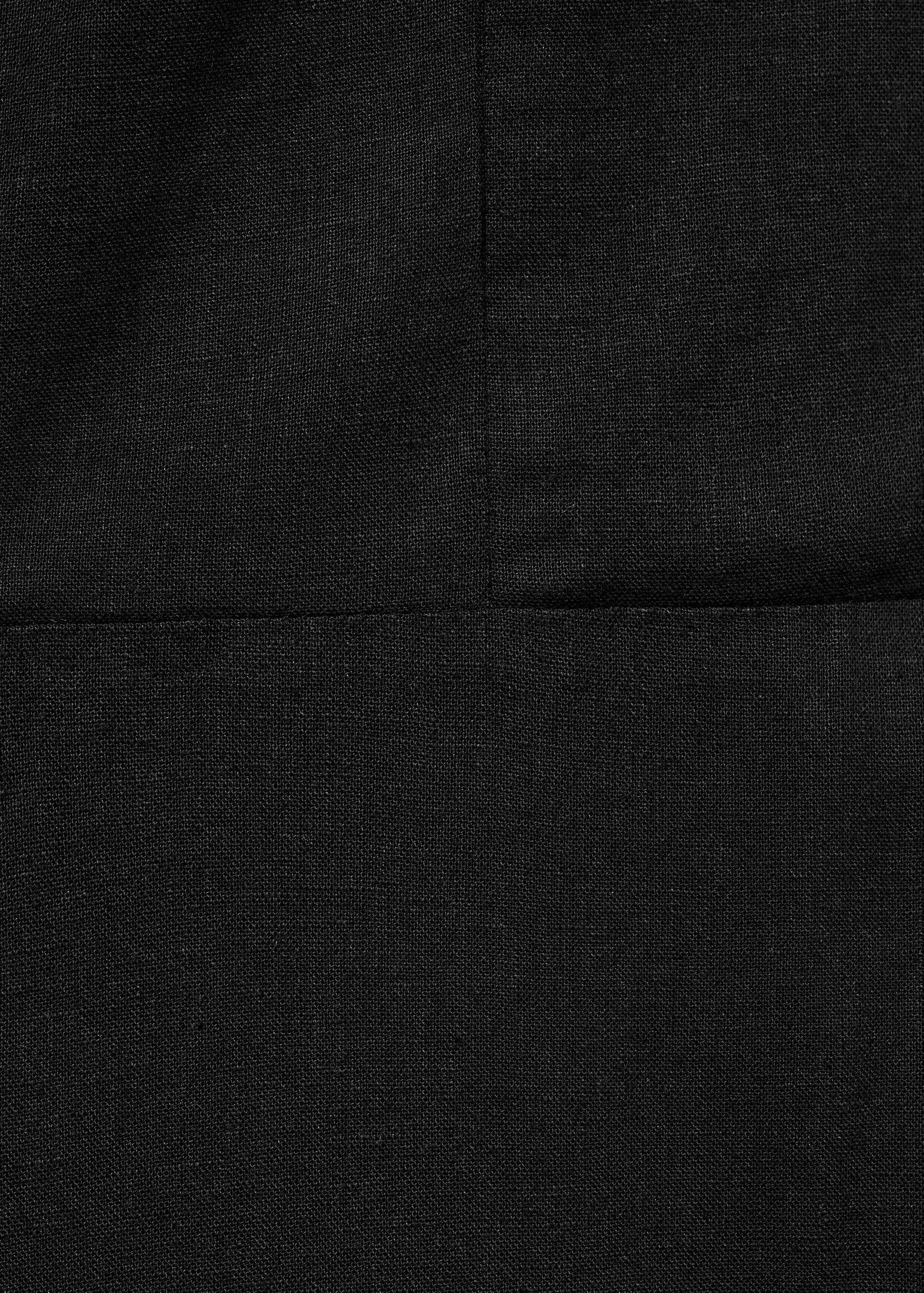 Straight-fit linen jumpsuit - Details of the article 0