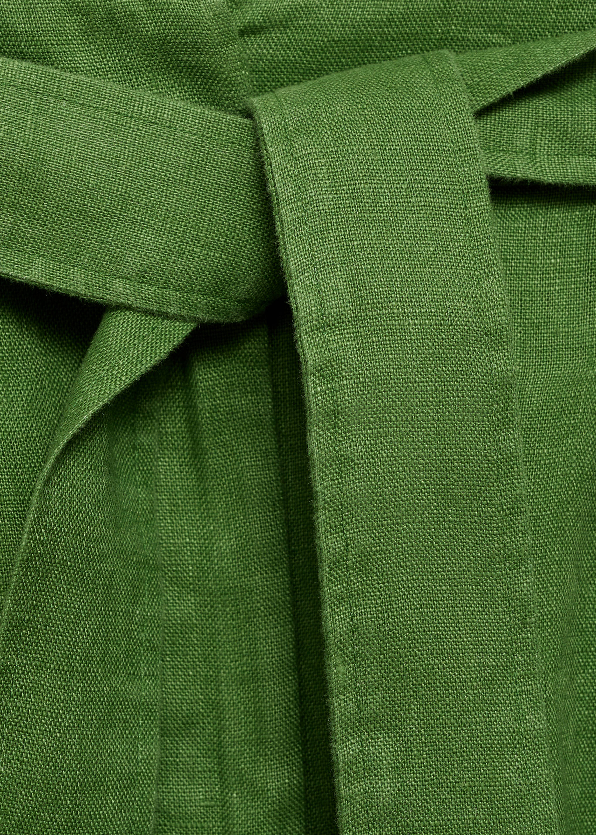 Linen shorts with belt - Details of the article 8