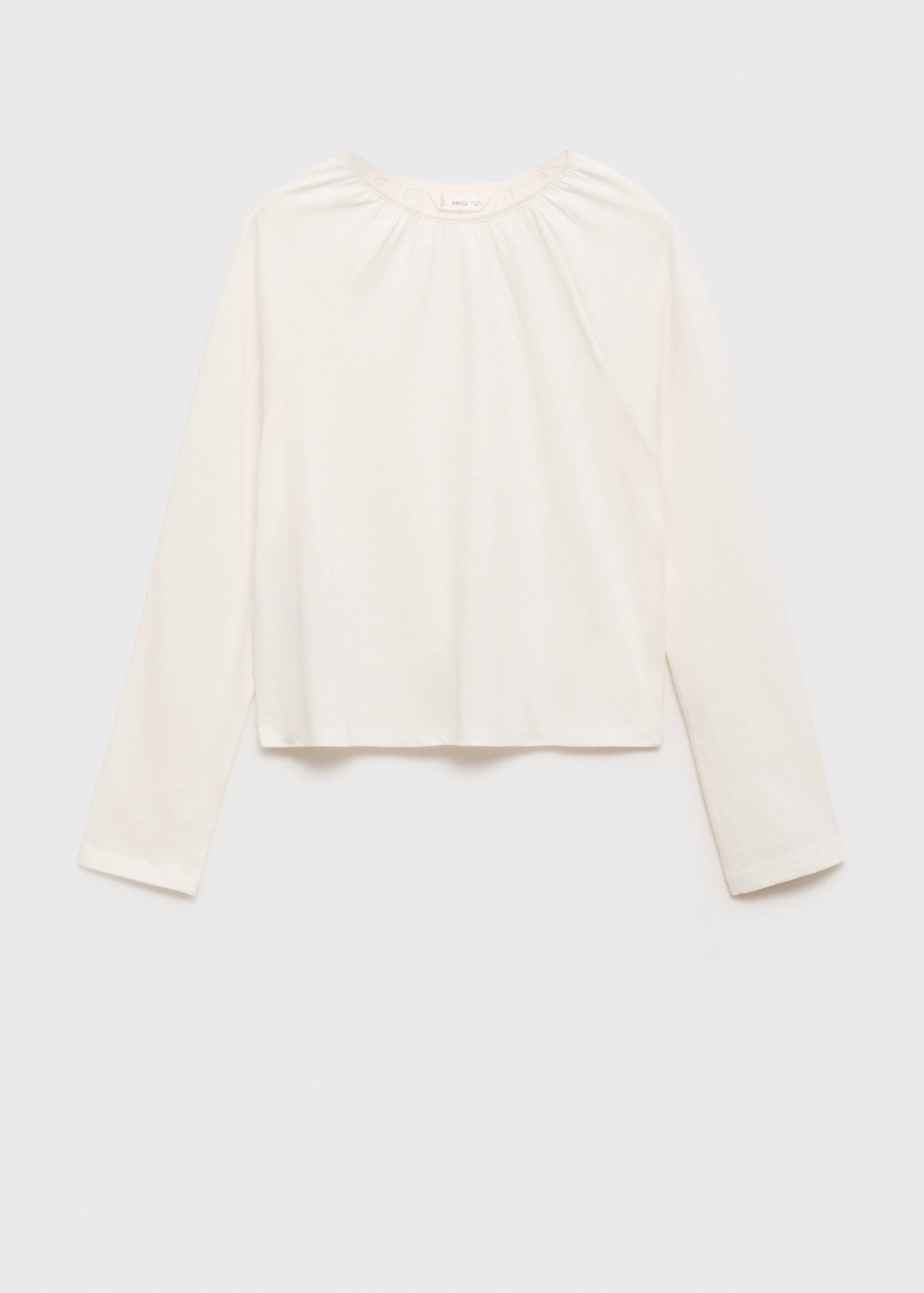 Gathered neck T-shirt - Article without model