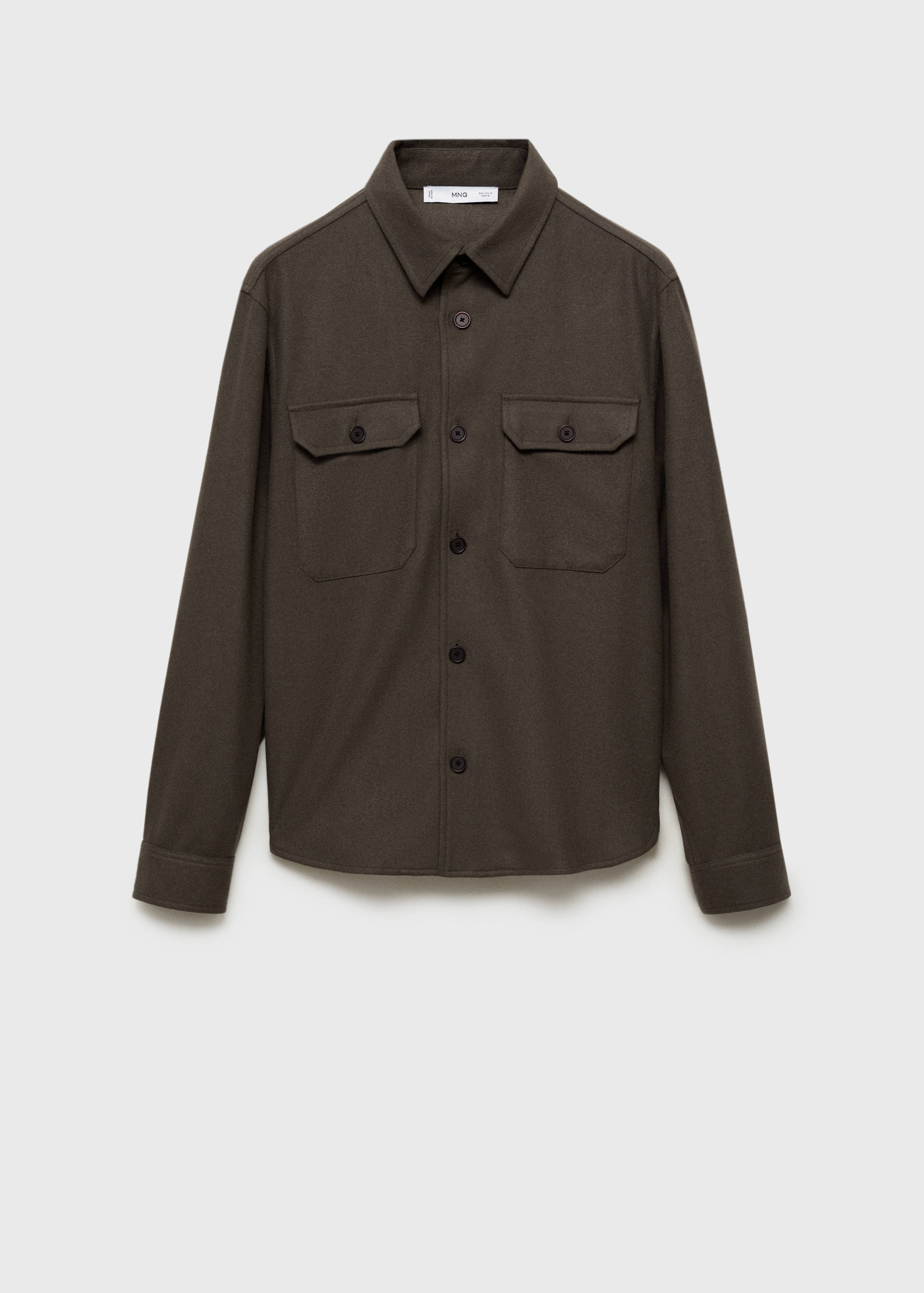 Flanell-Overshirt aus Wollgemisch - Artikel ohne Model