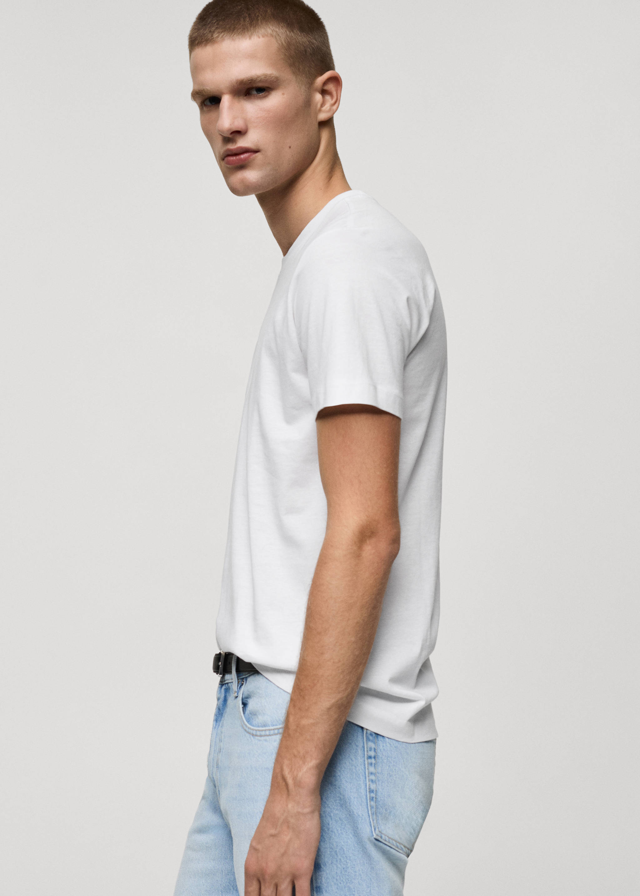 T-shirt 100 % coton slim-fit - Détail de l'article 2