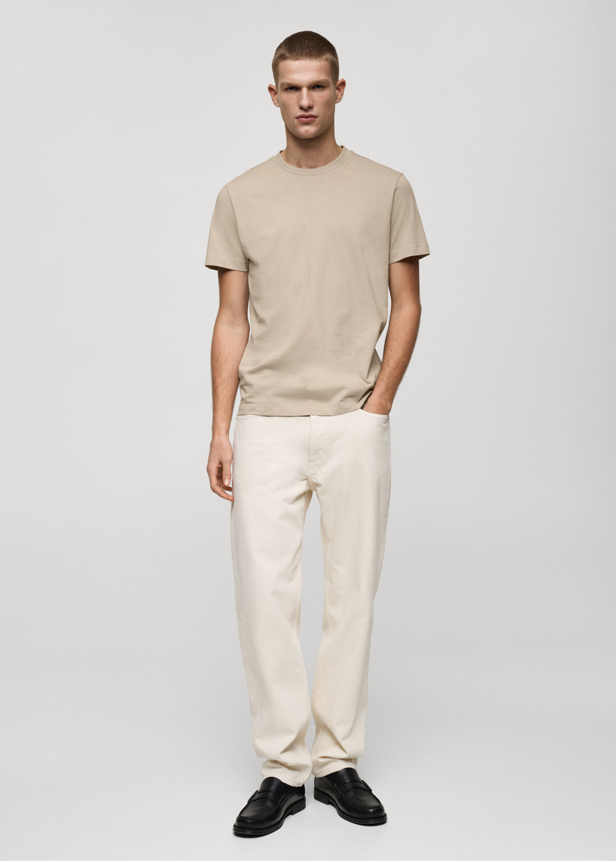 T-shirt 100 % coton slim-fit - Plan général