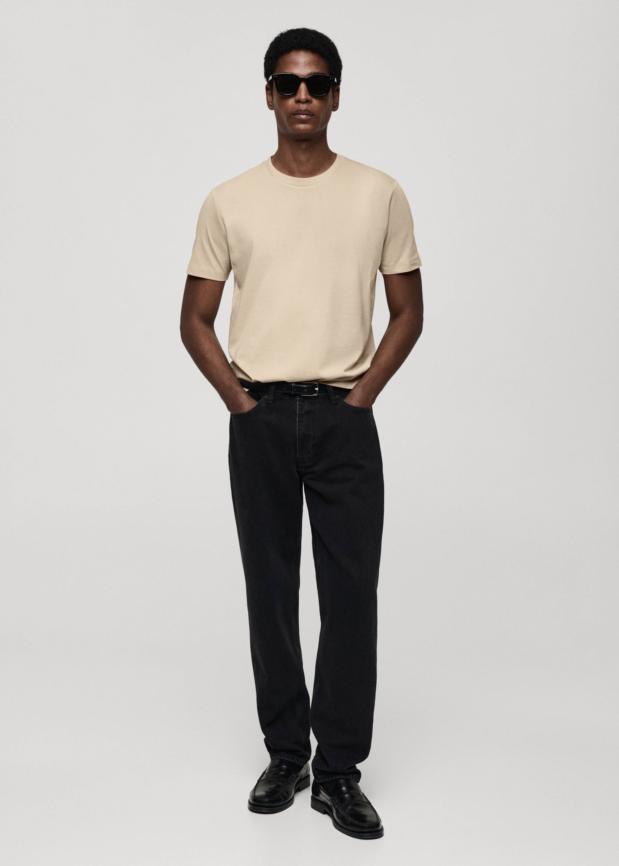 T-shirt 100 % coton slim-fit - Plan général