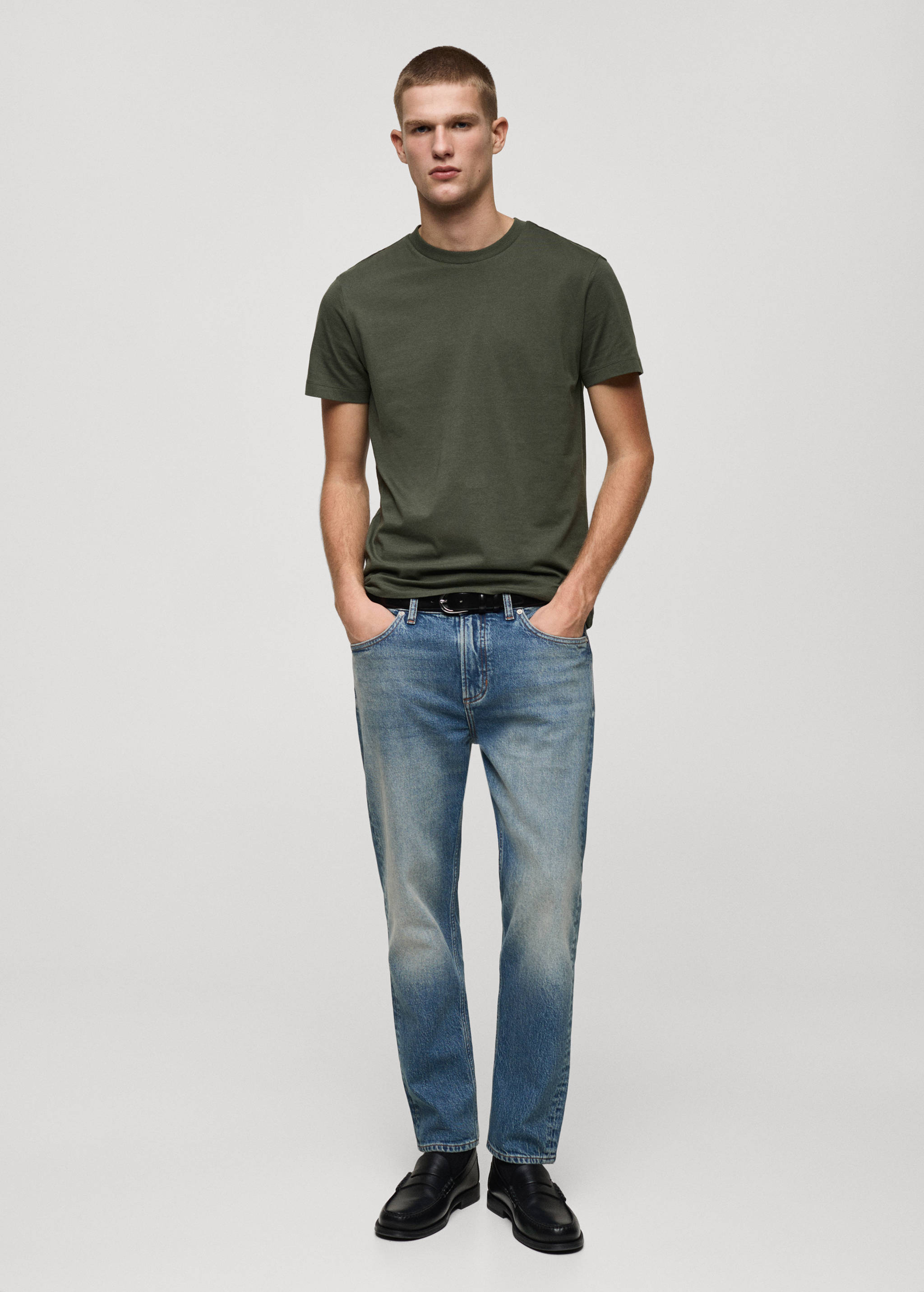 T-shirt 100 % coton slim-fit - Plan général