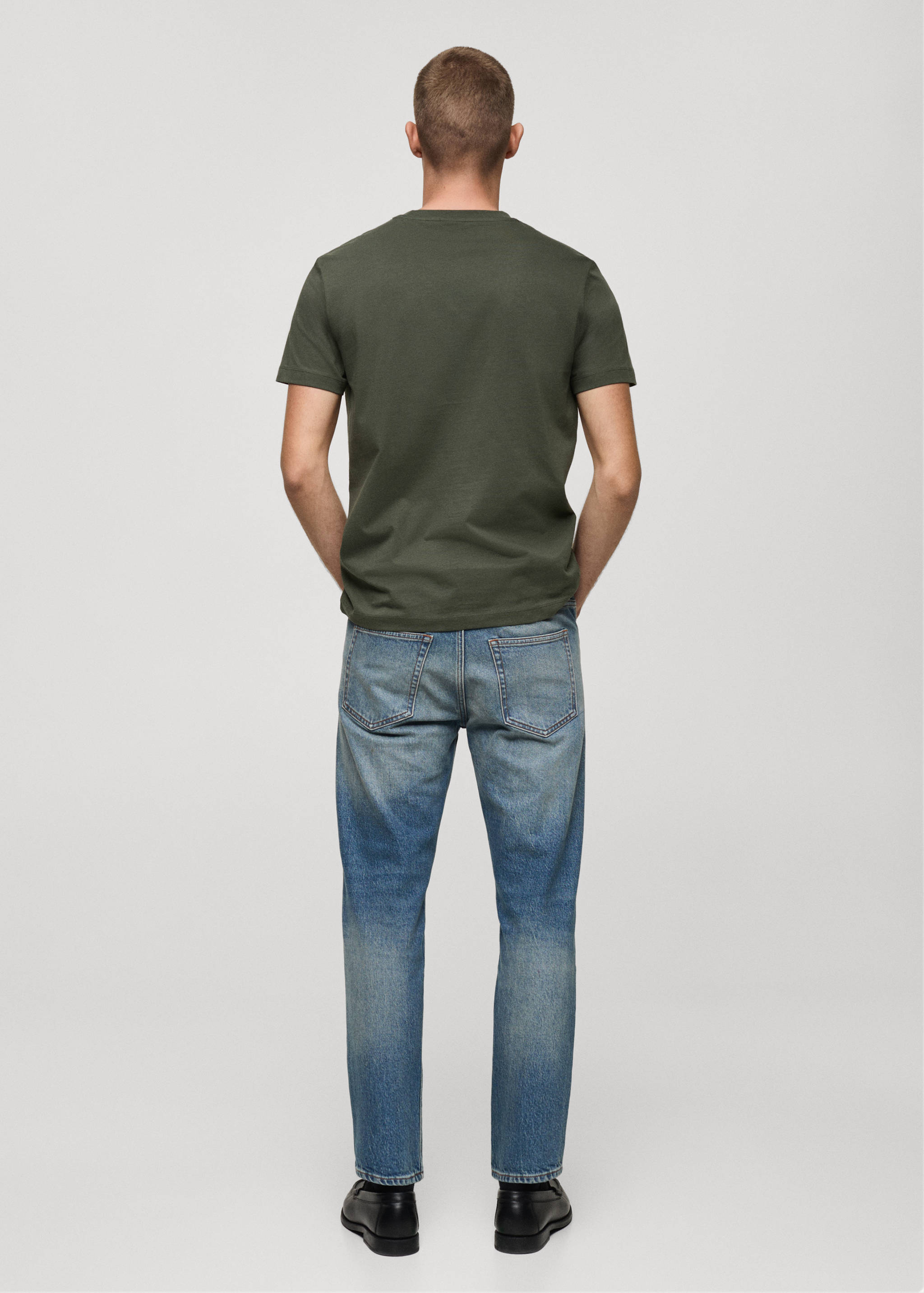 T-shirt 100 % coton slim-fit - Verso de l’article