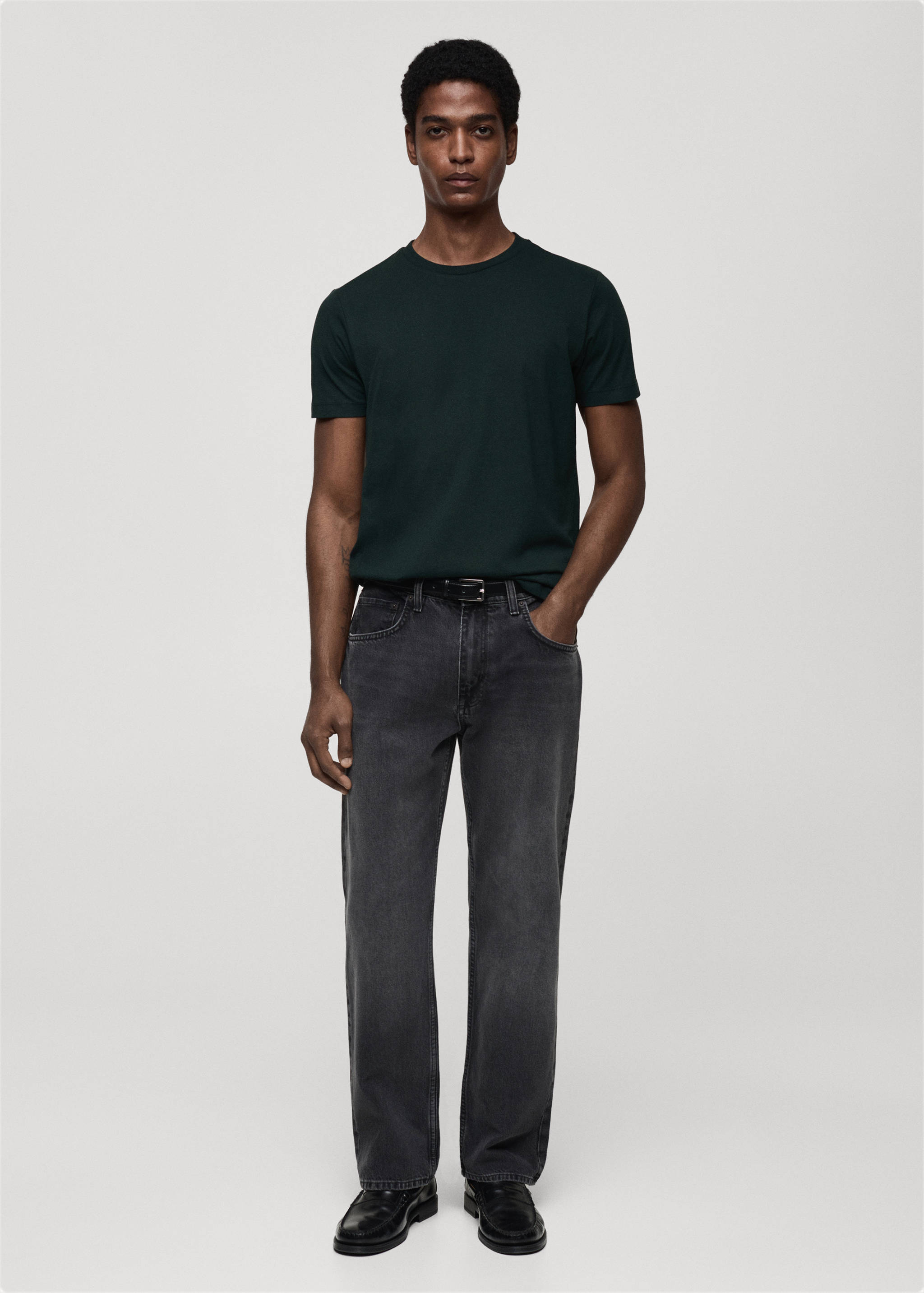 T-shirt 100 % coton slim-fit - Plan général