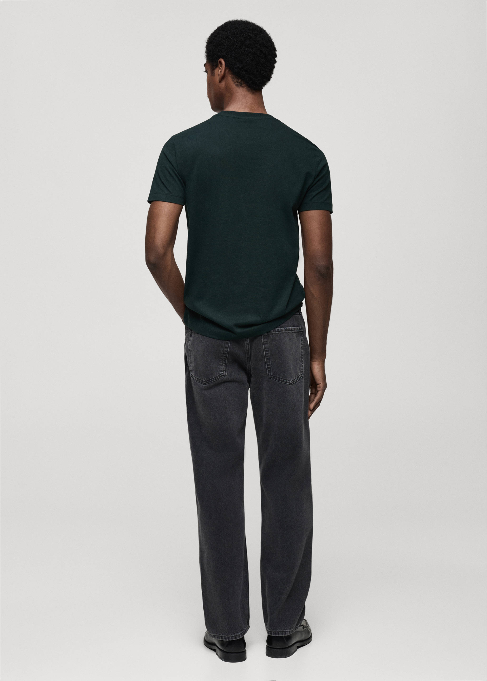 T-shirt 100 % coton slim-fit - Verso de l’article