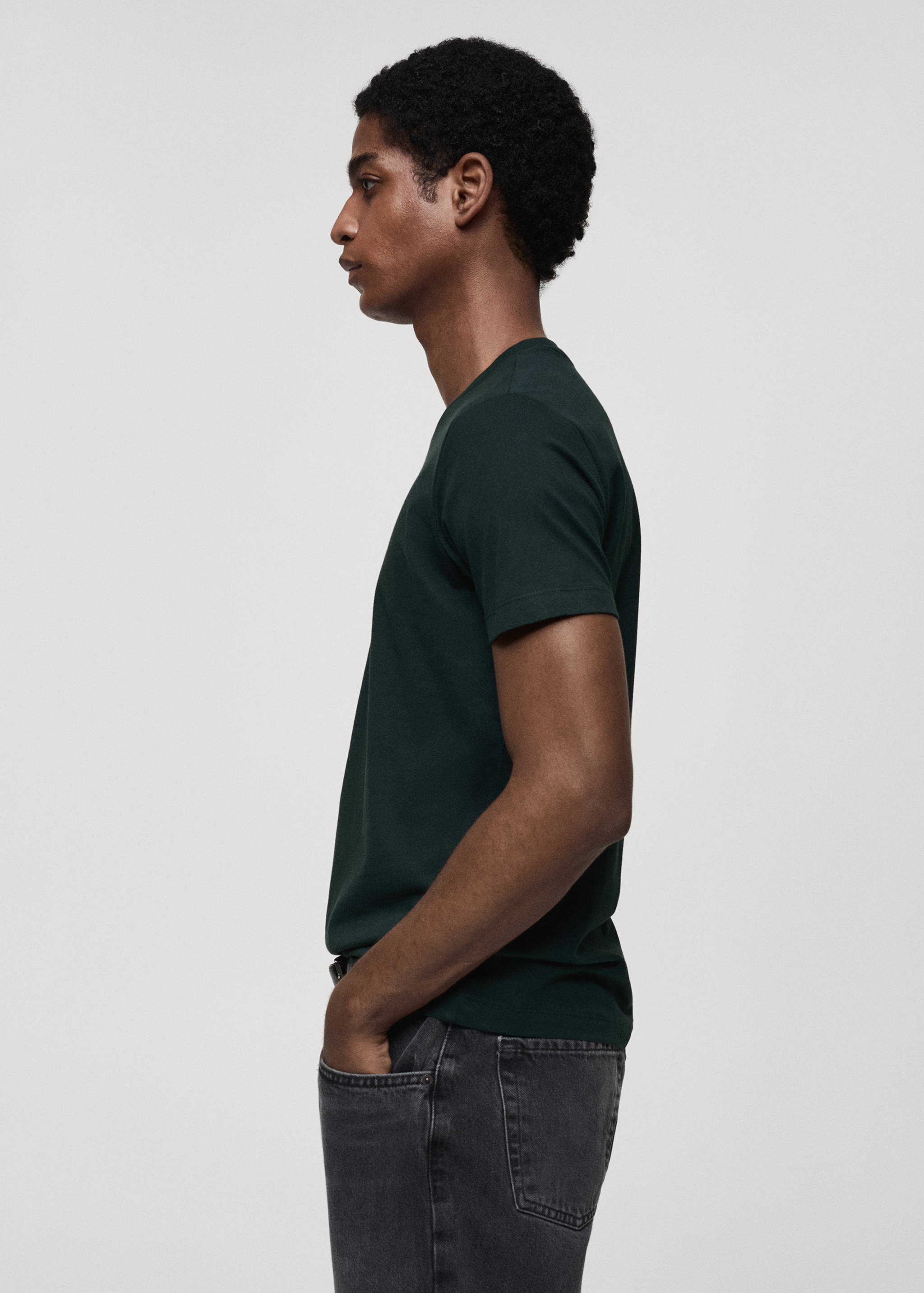 T-shirt 100 % coton slim-fit - Détail de l'article 2