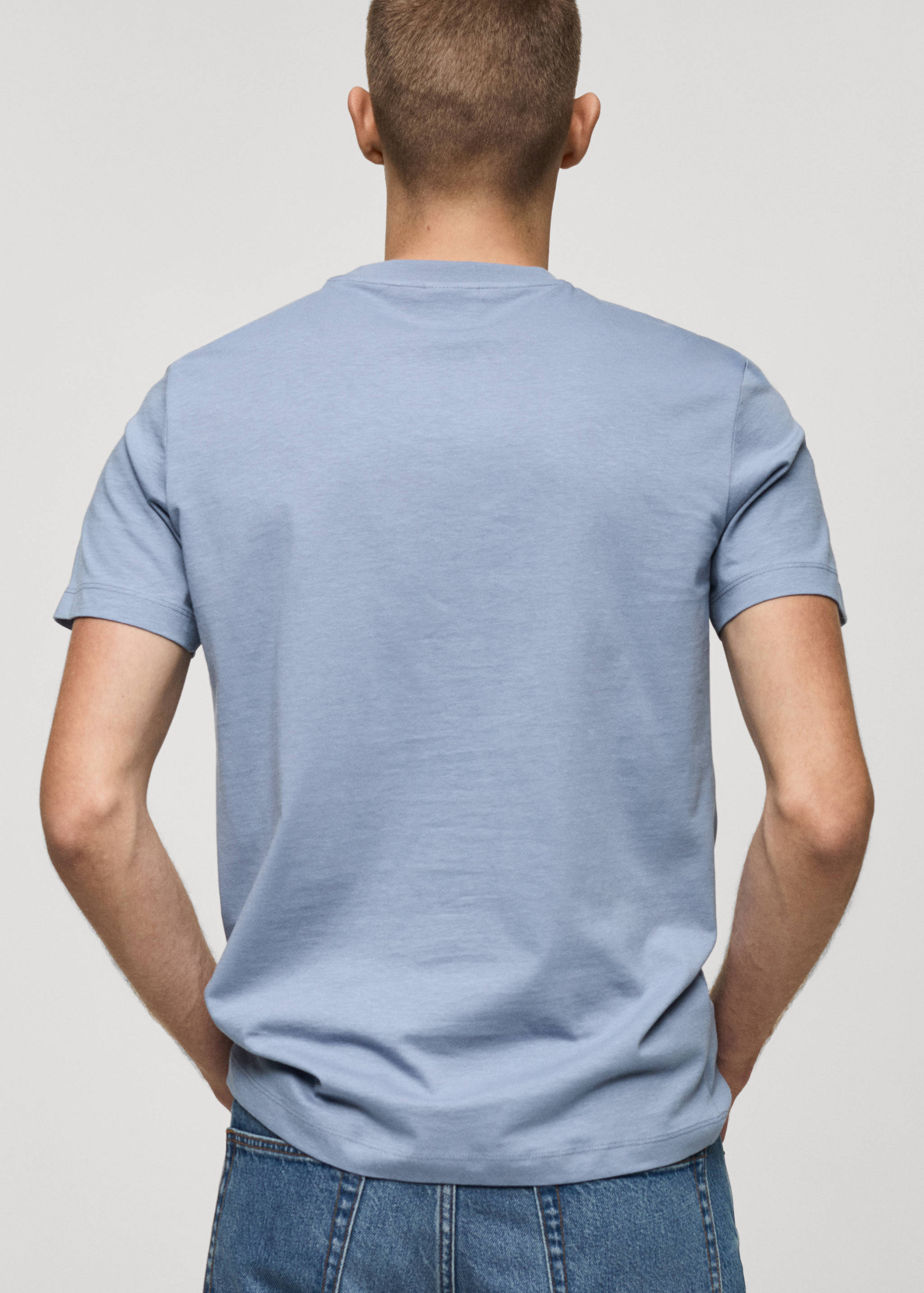 T-shirt 100 % coton slim-fit - Verso de l’article