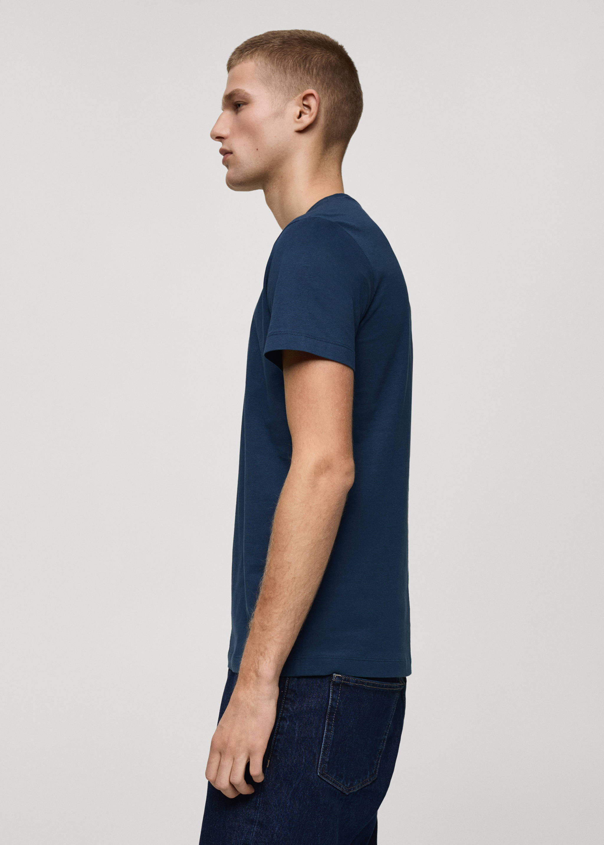 T-shirt 100 % coton slim-fit - Détail de l'article 2