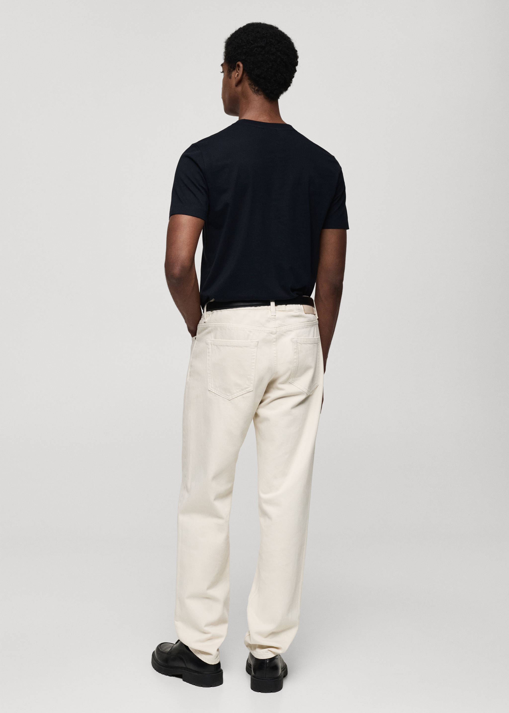 T-shirt 100 % coton slim-fit - Verso de l’article