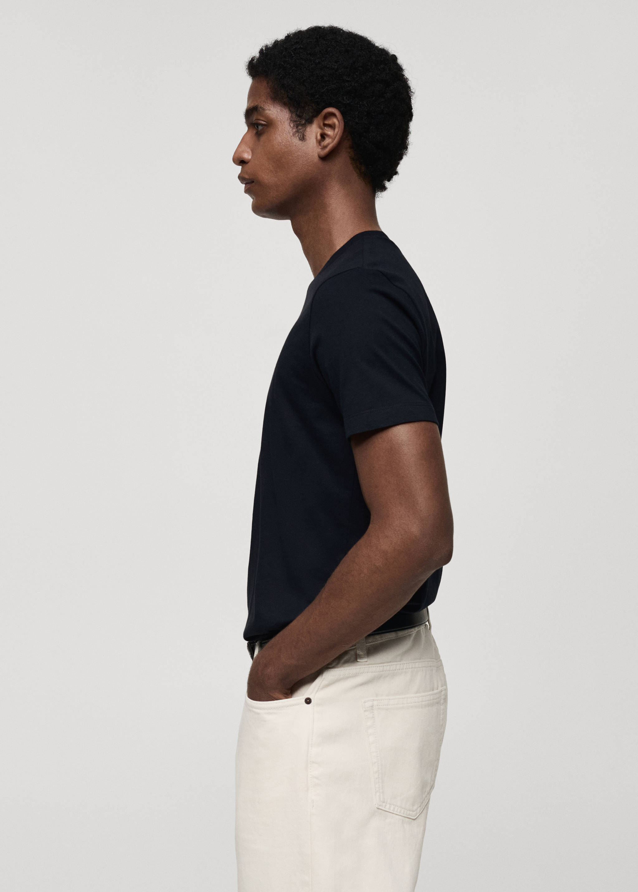 T-shirt 100 % coton slim-fit - Détail de l'article 2