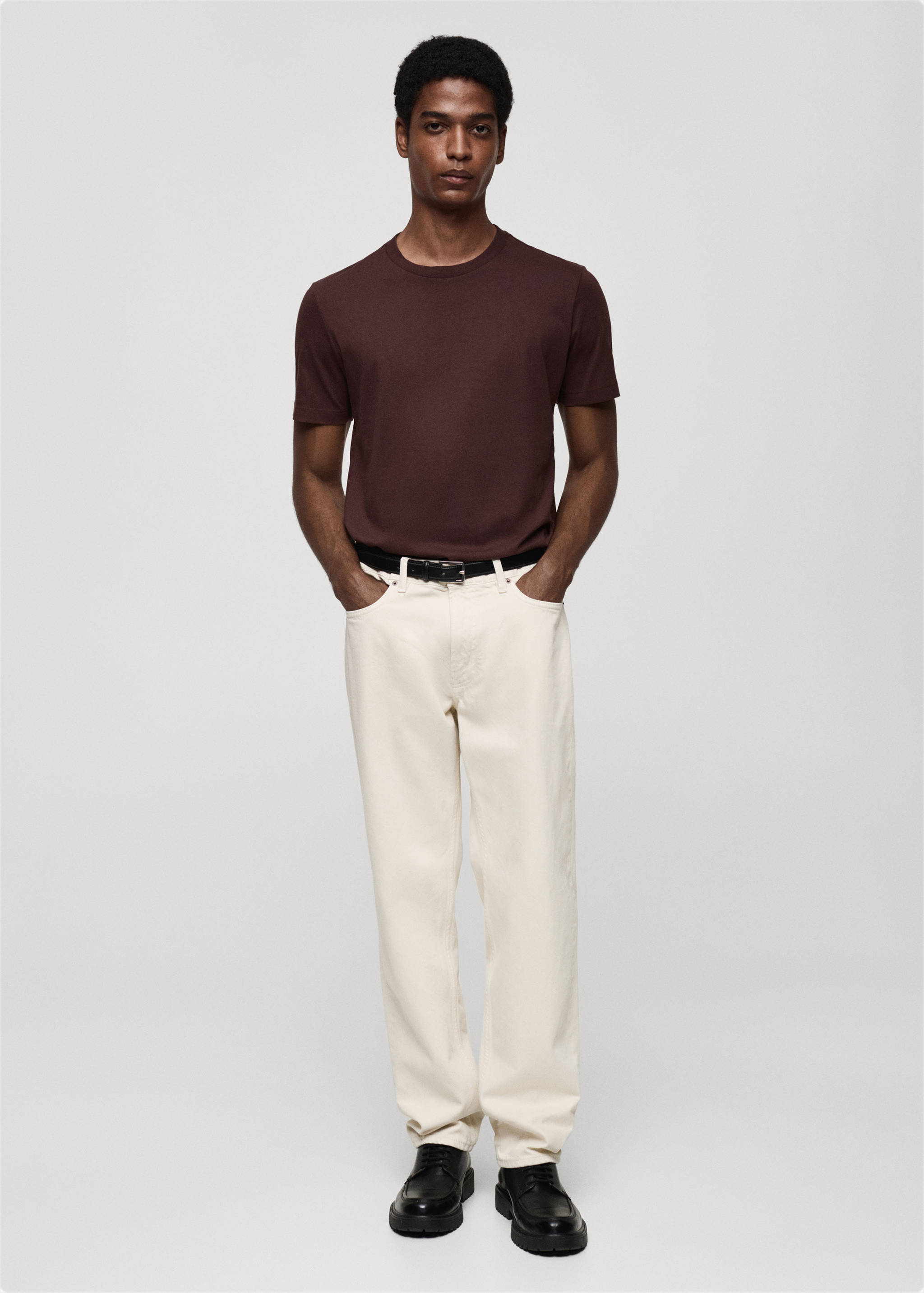 T-shirt 100 % coton slim-fit - Plan général