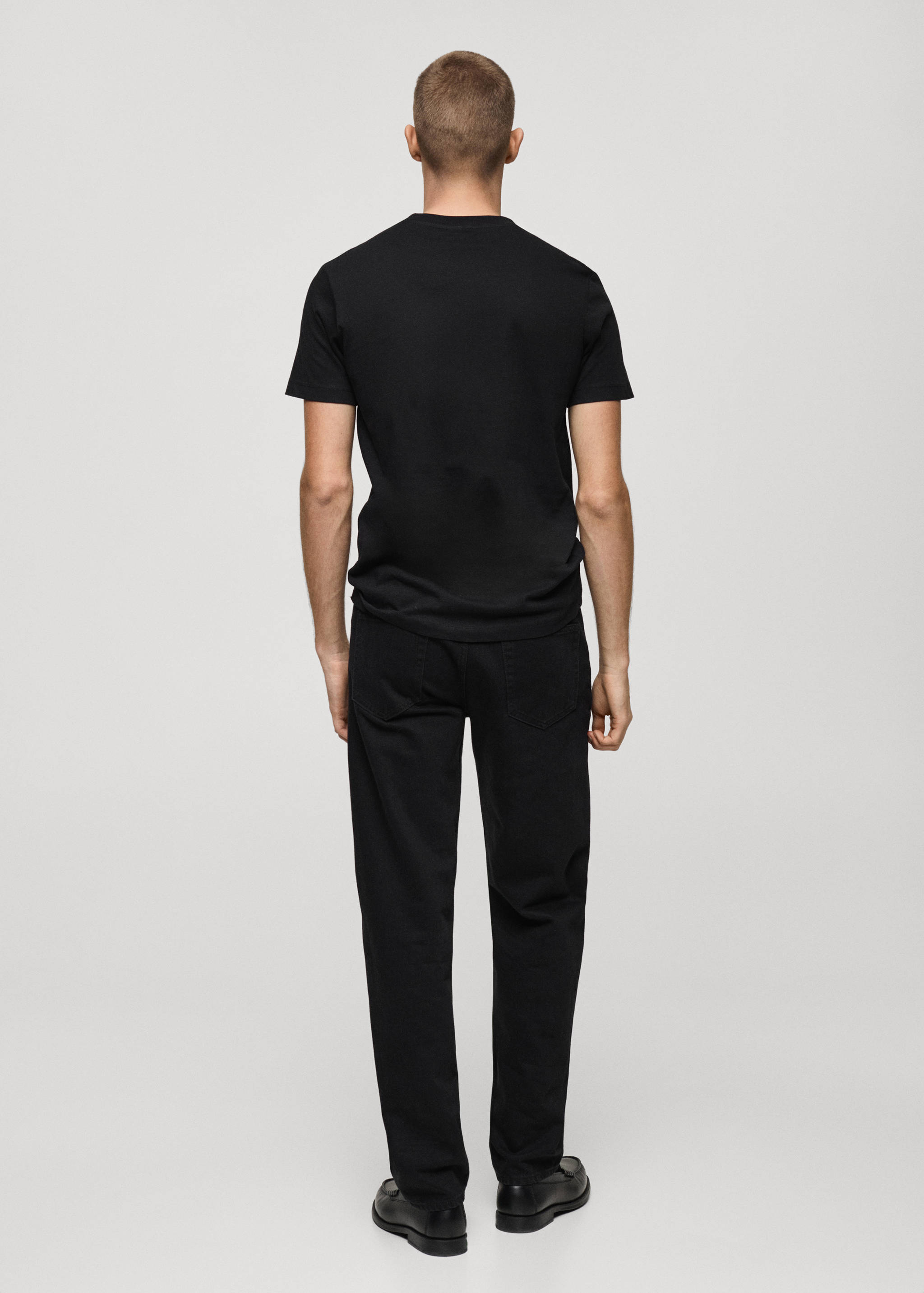 T-shirt 100 % coton slim-fit - Verso de l’article