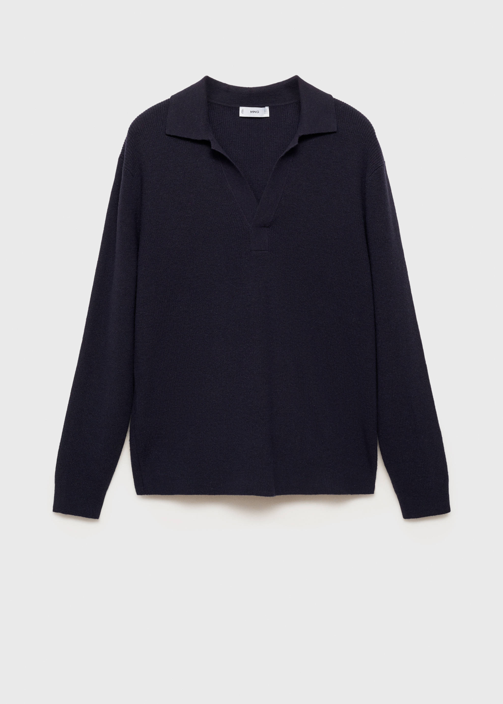 Gebreide polotrui van een wolblend - Artikel zonder model