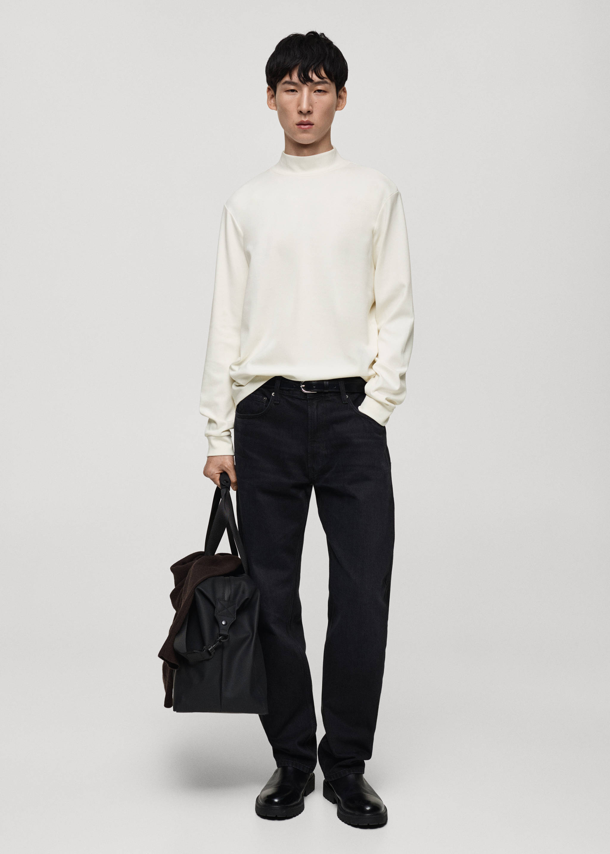 T-shirt manches longues col montant - Plan général