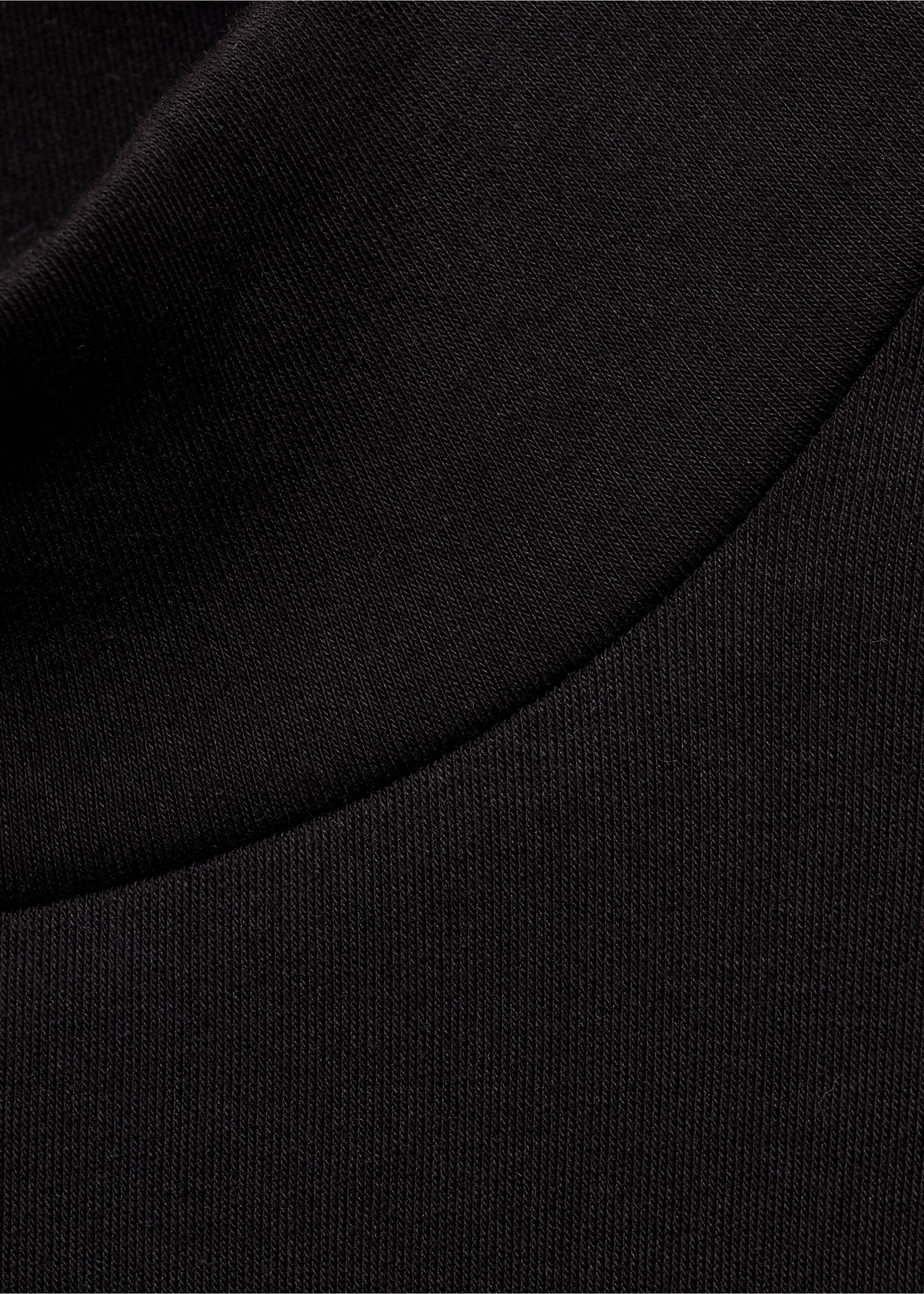 Perkins-neck long-sleeved t-shirt - Details of the article 8, Black. Ref: 87040601-00.