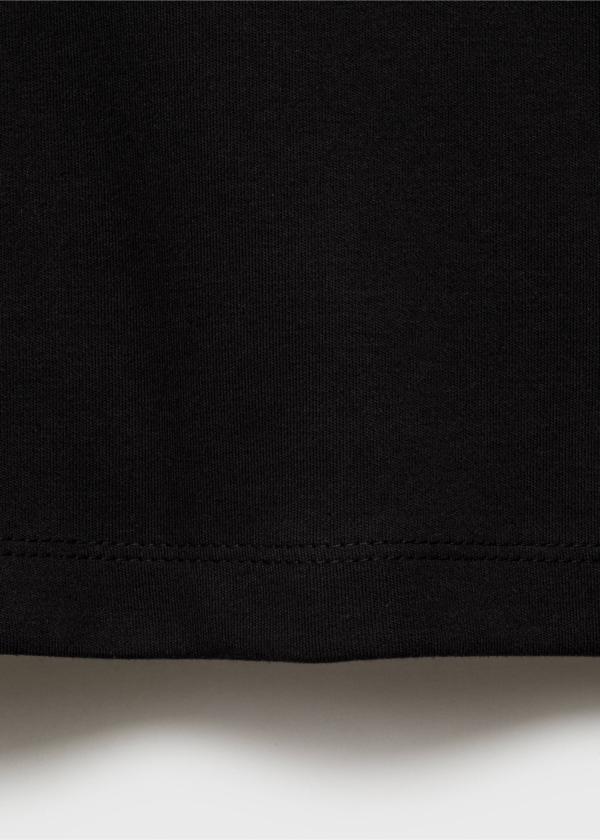 Perkins-neck long-sleeved t-shirt - Details of the article 0, Black. Ref: 87040601-00.