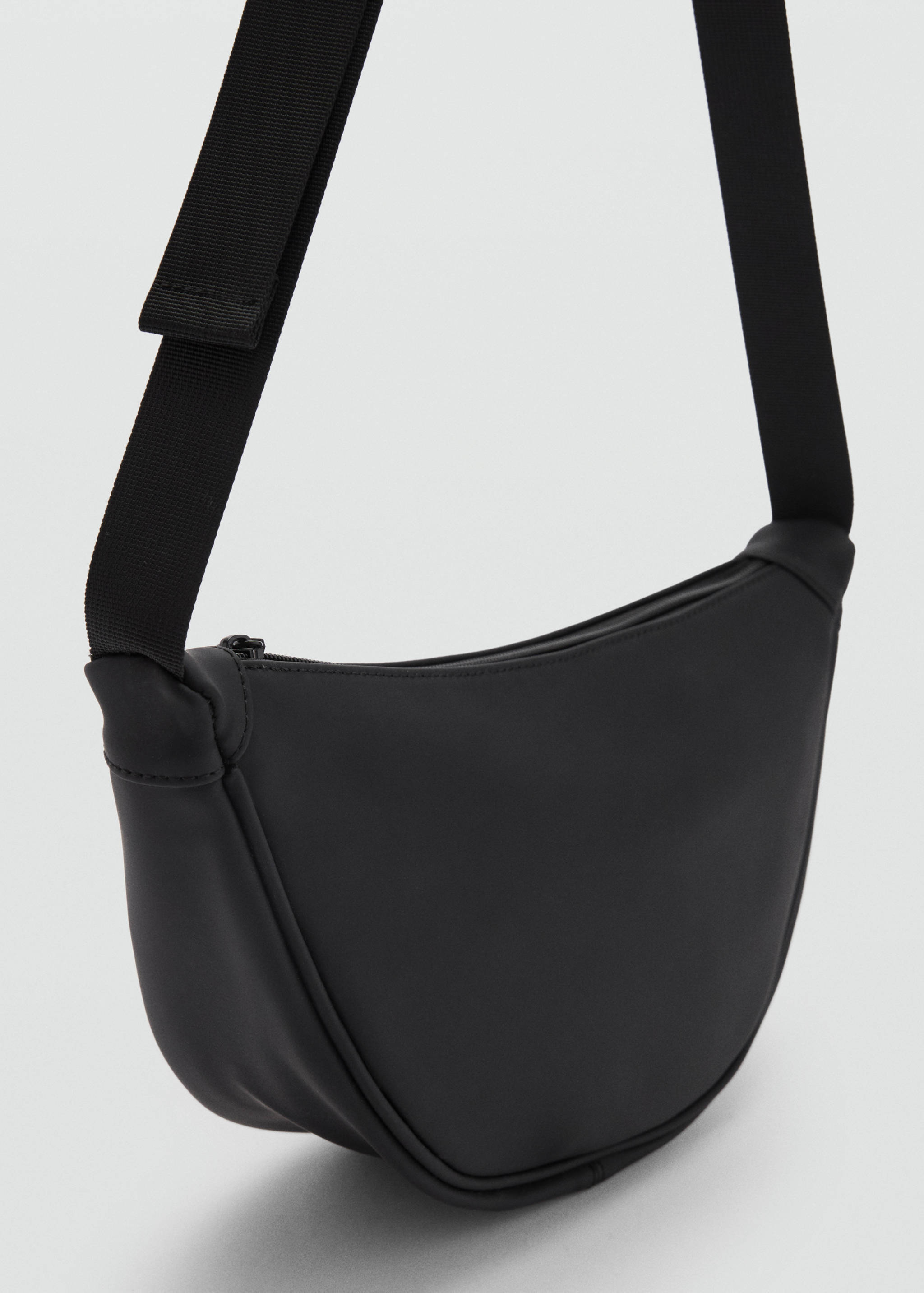Rubberised shoulder bag - Medium plane