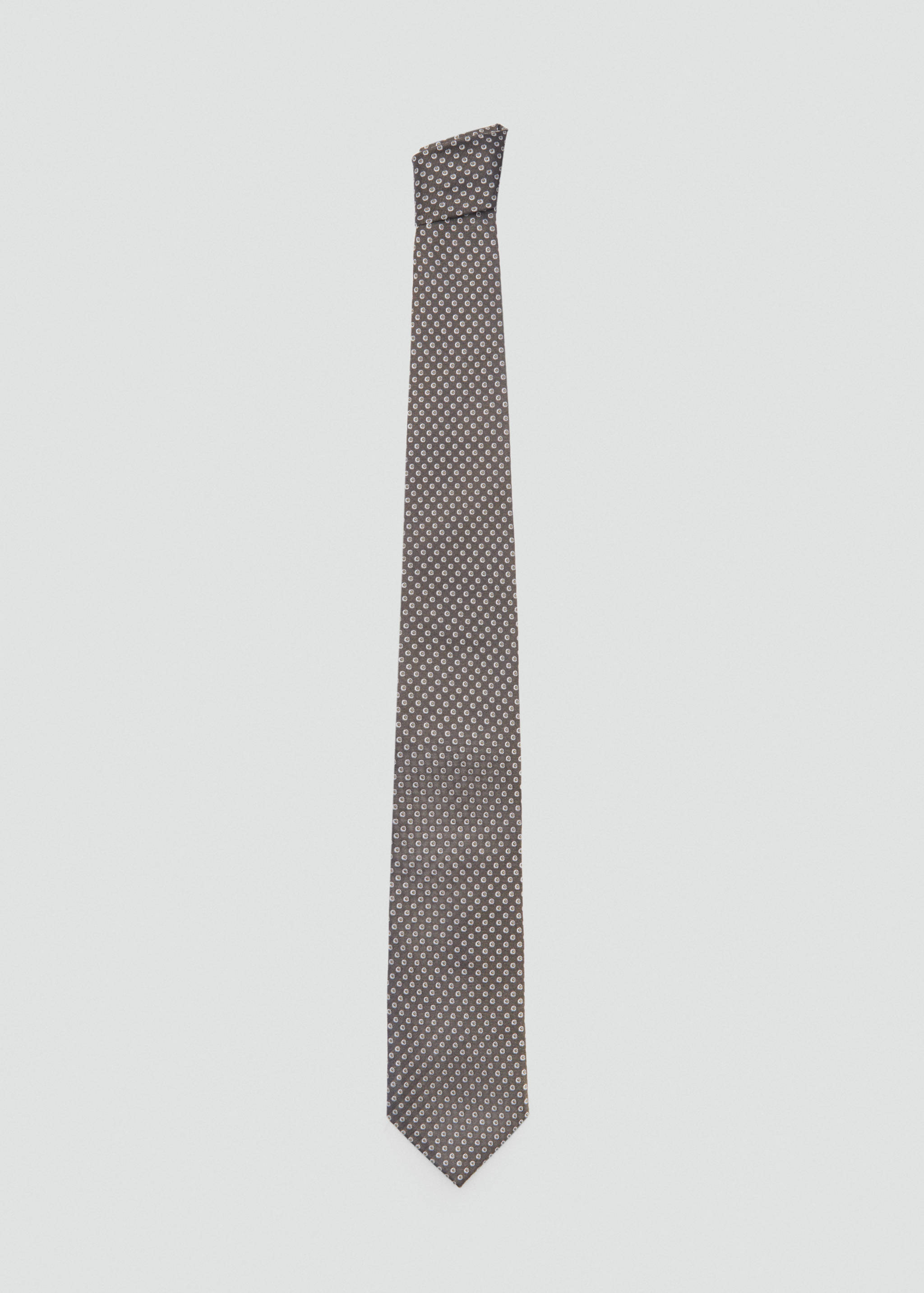 Geometric patterned silk tie - Article without model